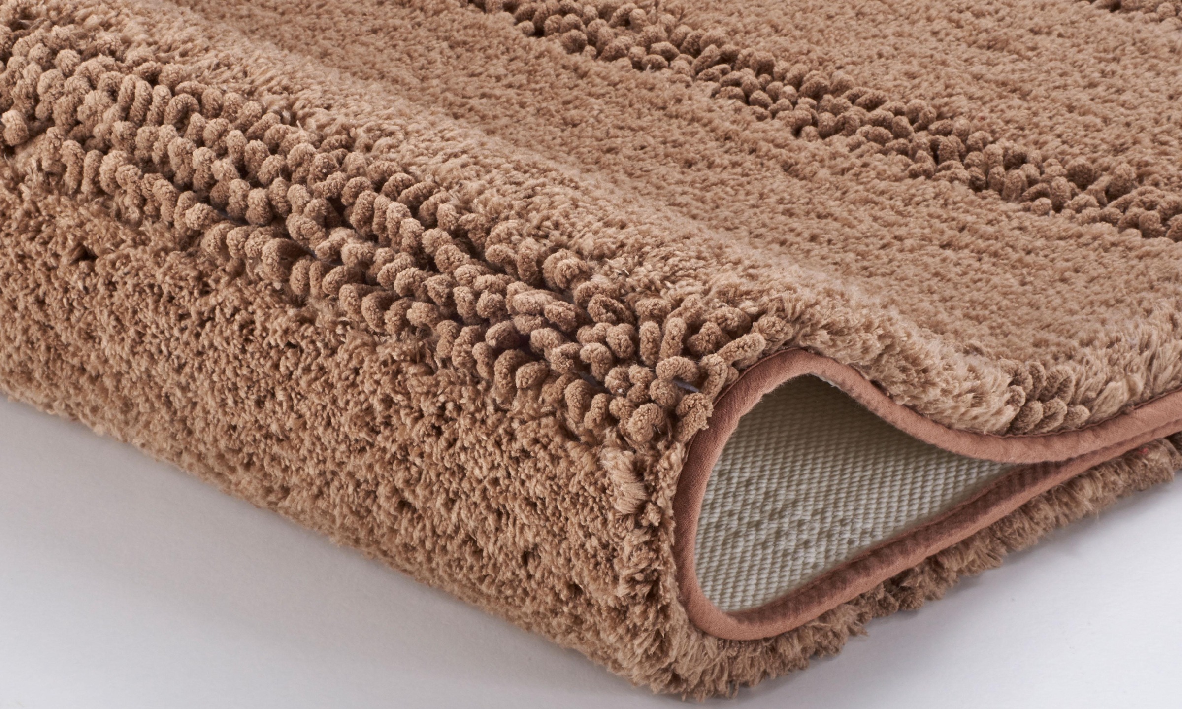 Kleine Wolke Badematte »Monrovia«, rutschhemmend beschichtet, fußbodenheizungsgeeignet, Badteppich, Uni Farben, gestreift, aus Mikrofaser, waschbar