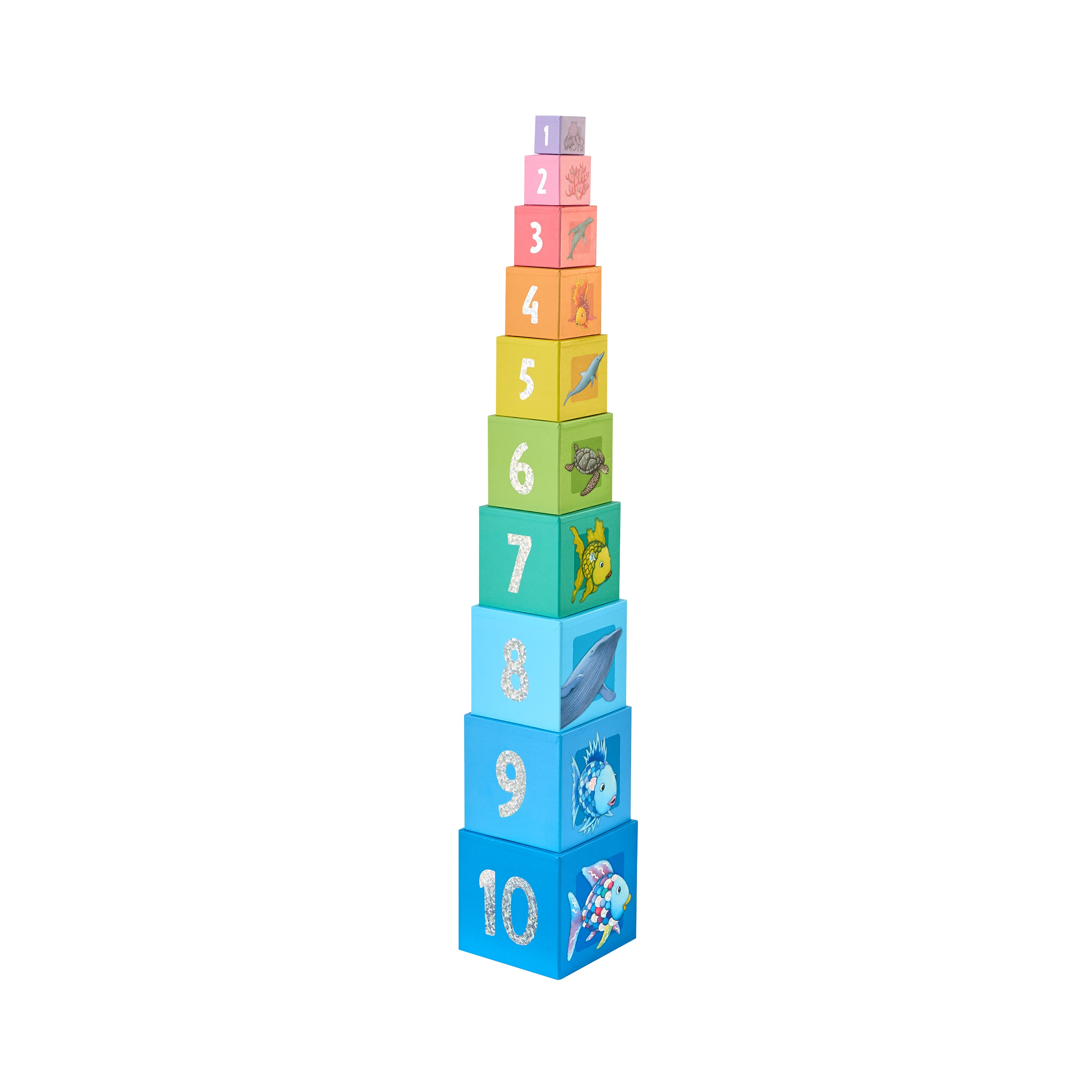 Haba Stapelspielzeug »Stapelturm Glitzer Der Regenbogenfisch«