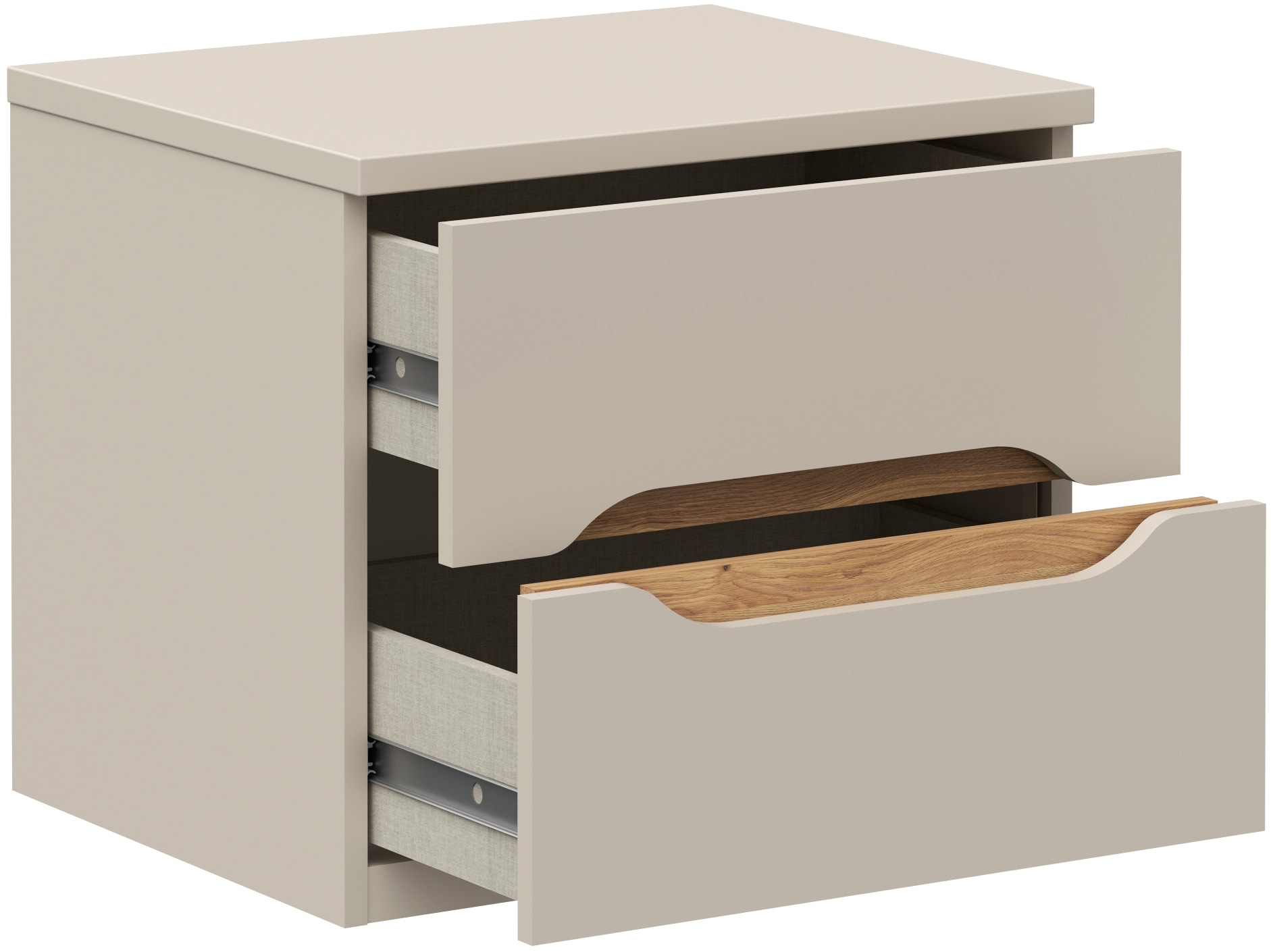 FORTE Nachtkommode B/H/T 50,4/44,3/41,5 cm  Nako ohne Griffe