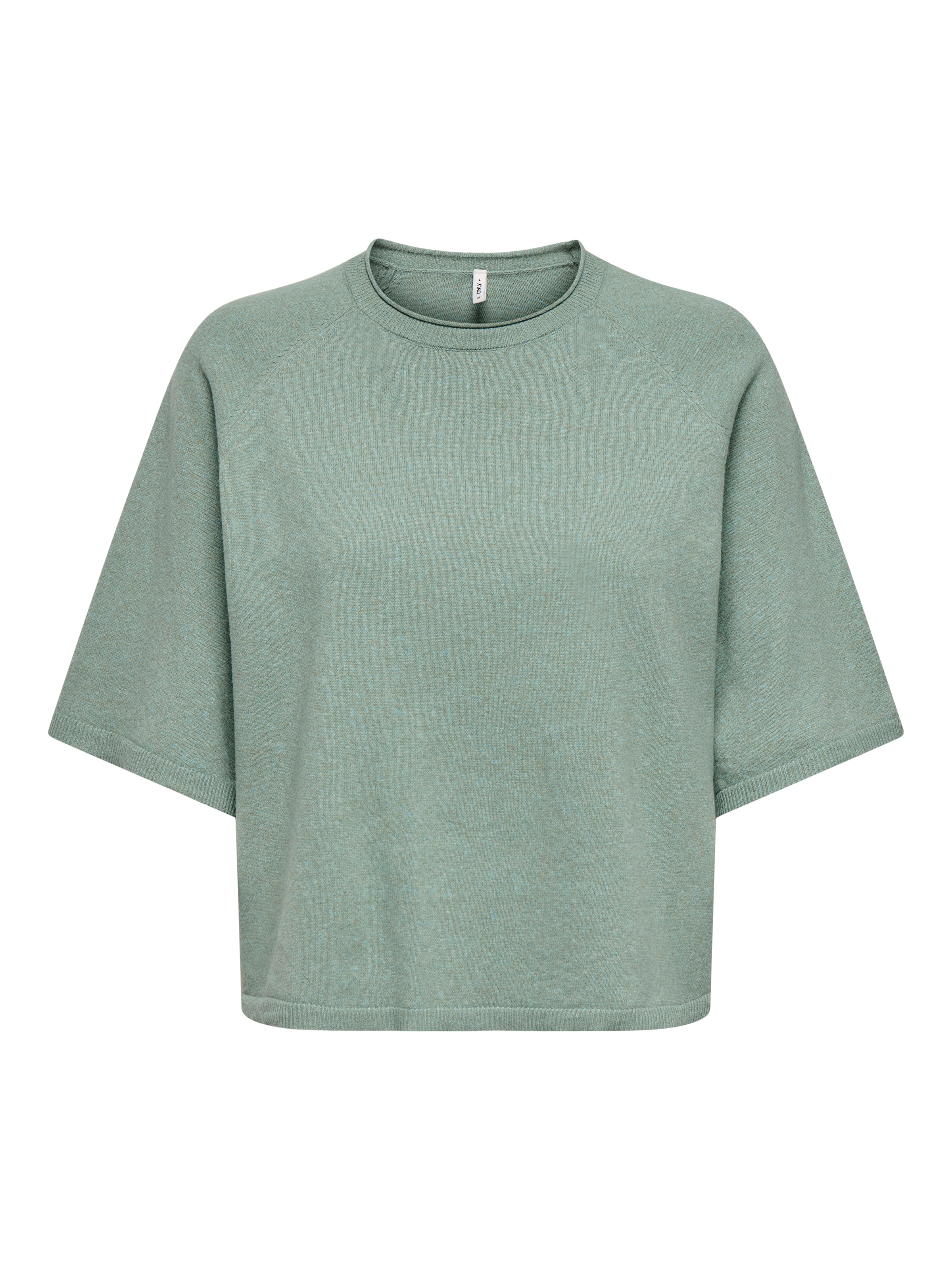 ONLY CARMAKOMA Rundhalspullover »CARLOYAL LIFE 2/4 O-NECK PULLOV KNT NOOS« Kunstfaser