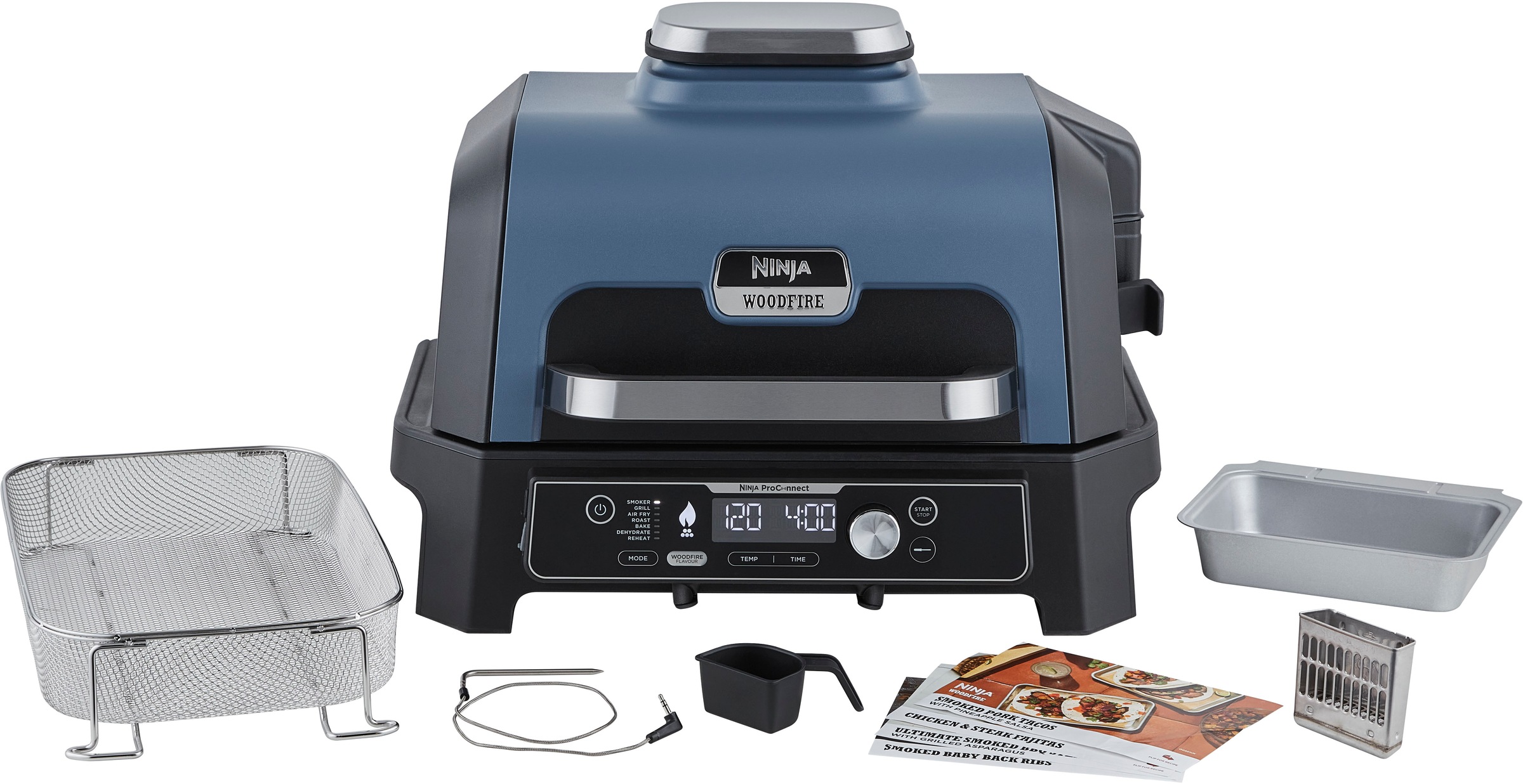 NINJA Tischgrill »Woodfire Pro Connect XL OG901EU« 1700 Elektrischer Outdoo günstig online kaufen