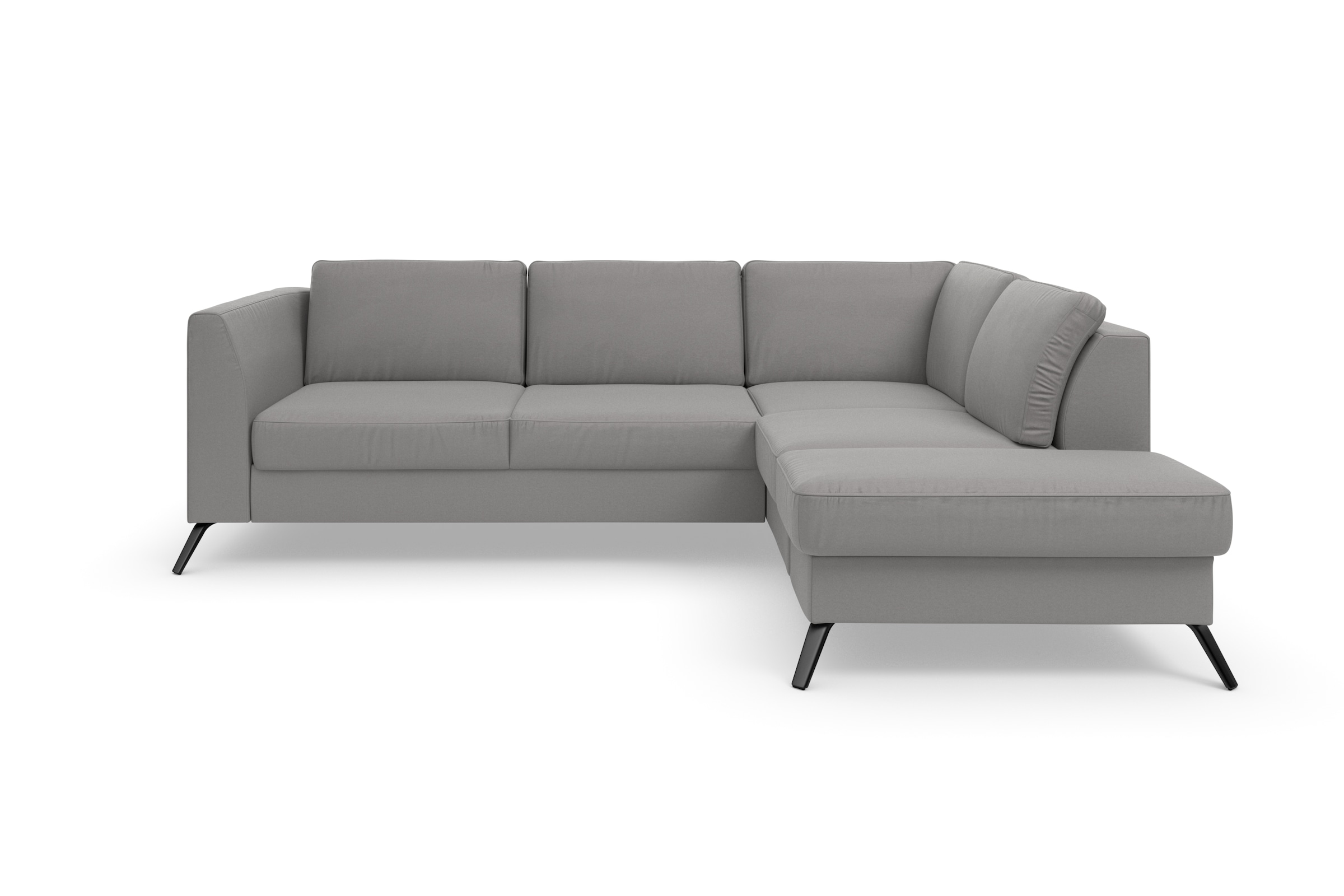 sit&more Ecksofa »Olsen L-Form«, inklusive Sitztiefenverstellung, wahlweise mit Bettfunktion, 15cm hoch