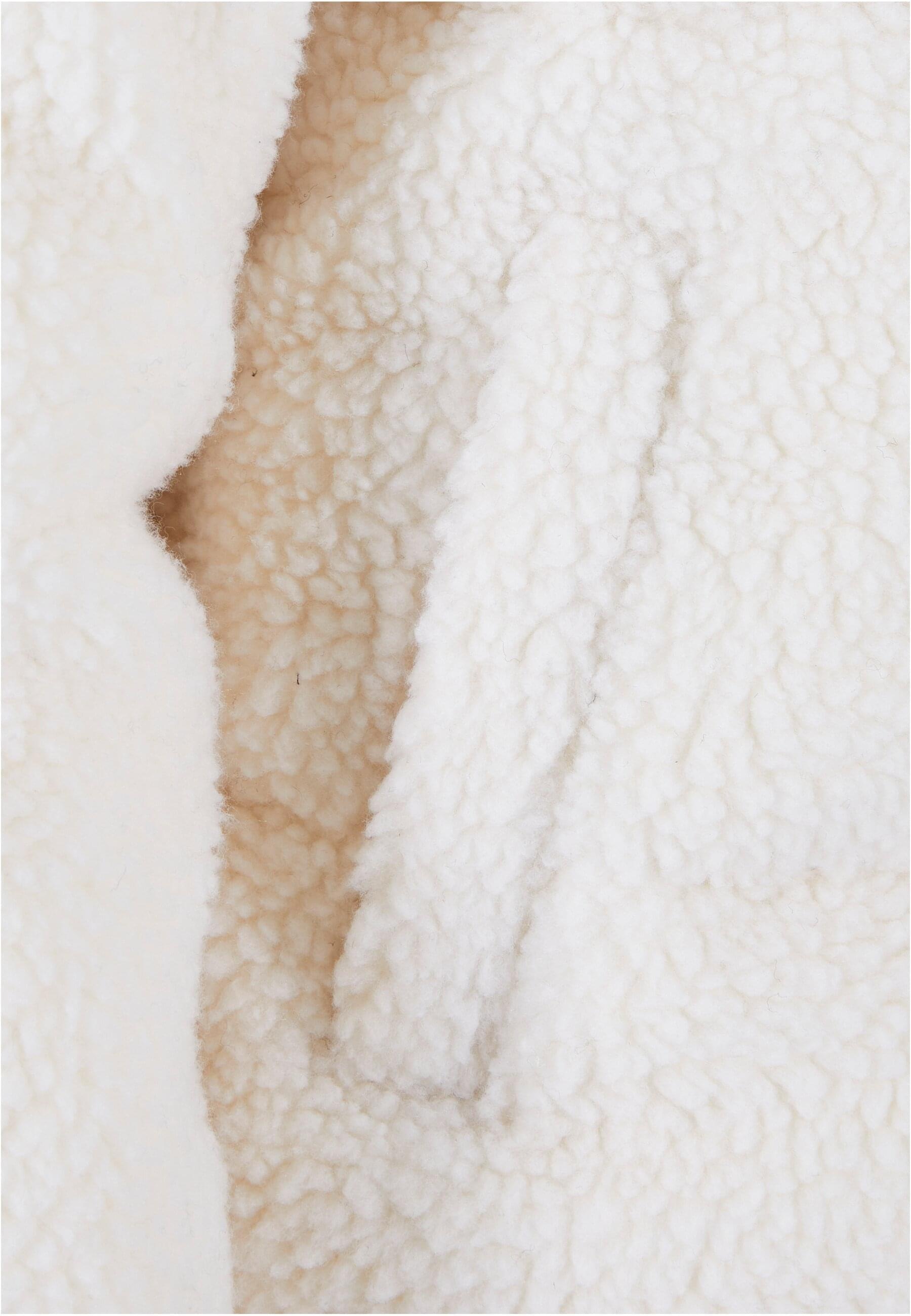 URBAN CLASSICS Winterjacke »Urban Classics Damen Ladies Short Sherpa Mix Puffer Jacket« 1 Stk. tlg. ohne Kapuze