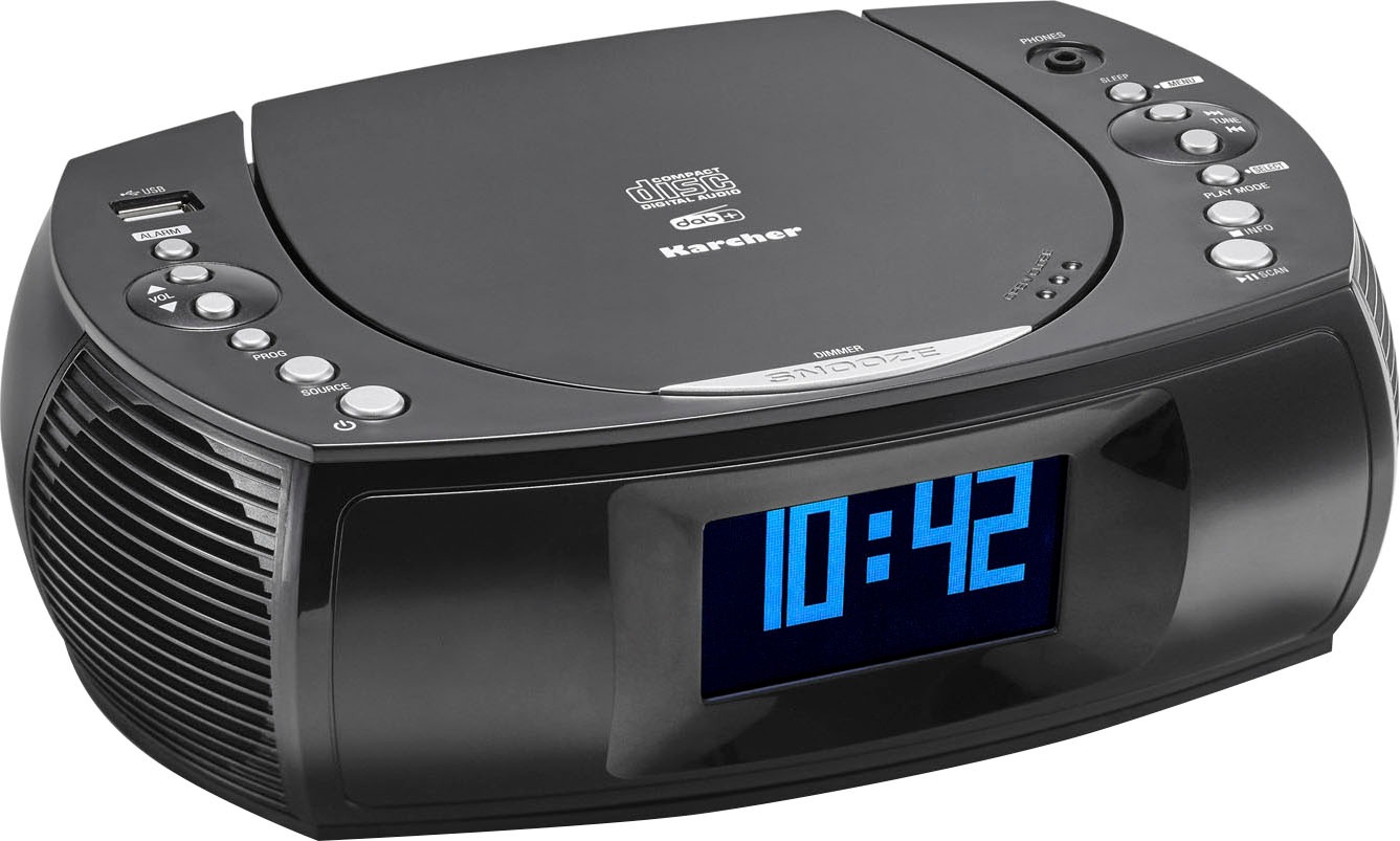 Karcher Uhrenradio »UR 1309D« ( Digitalradio (DAB+)   UKW mit RDS 2 W) DAB+ günstig online kaufen