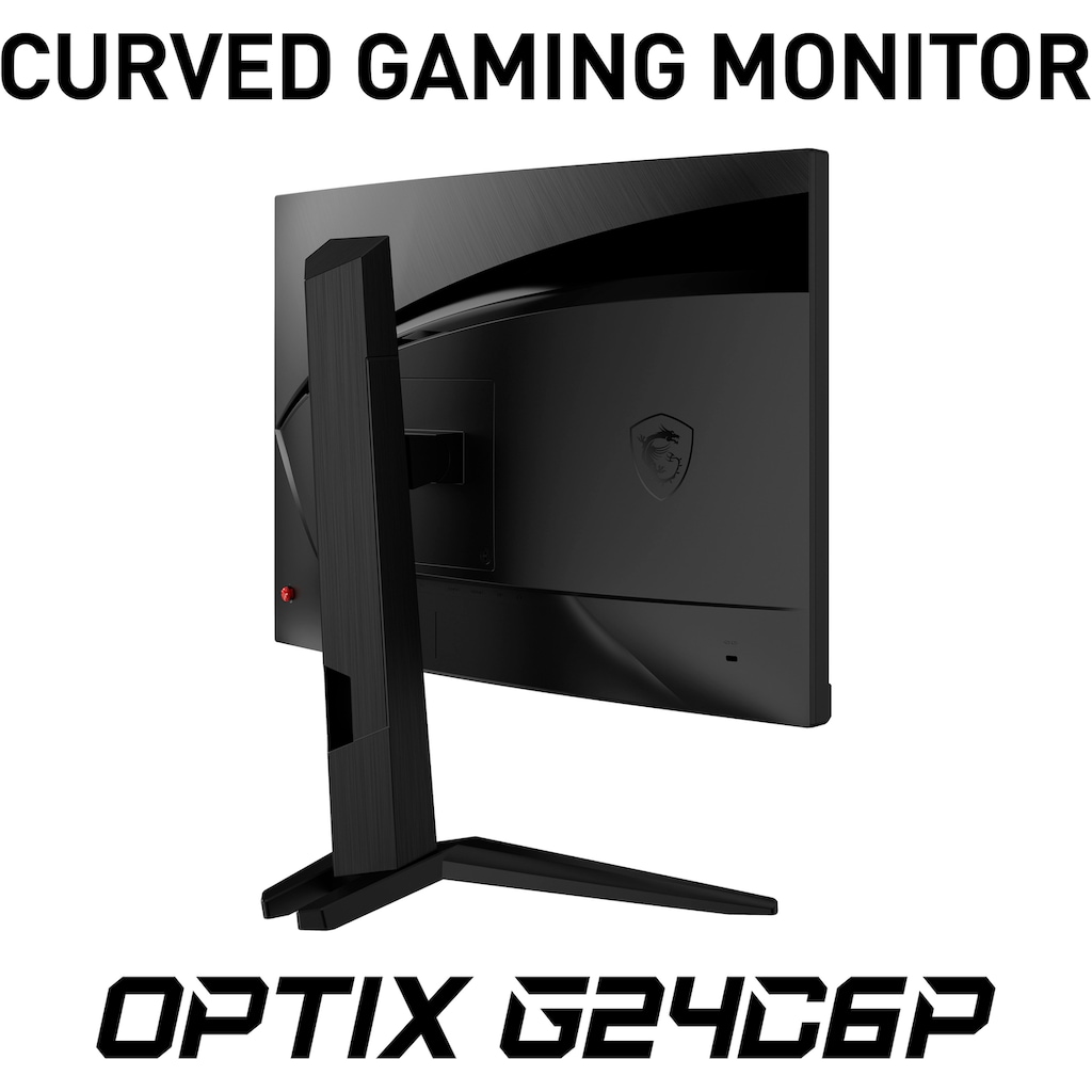 MSI Curved-Gaming-LED-Monitor »Optix G24C6P«, 60 cm/24 Zoll, 1920 x 1080 px, Full HD, 1 ms Reaktionszeit, 144 Hz