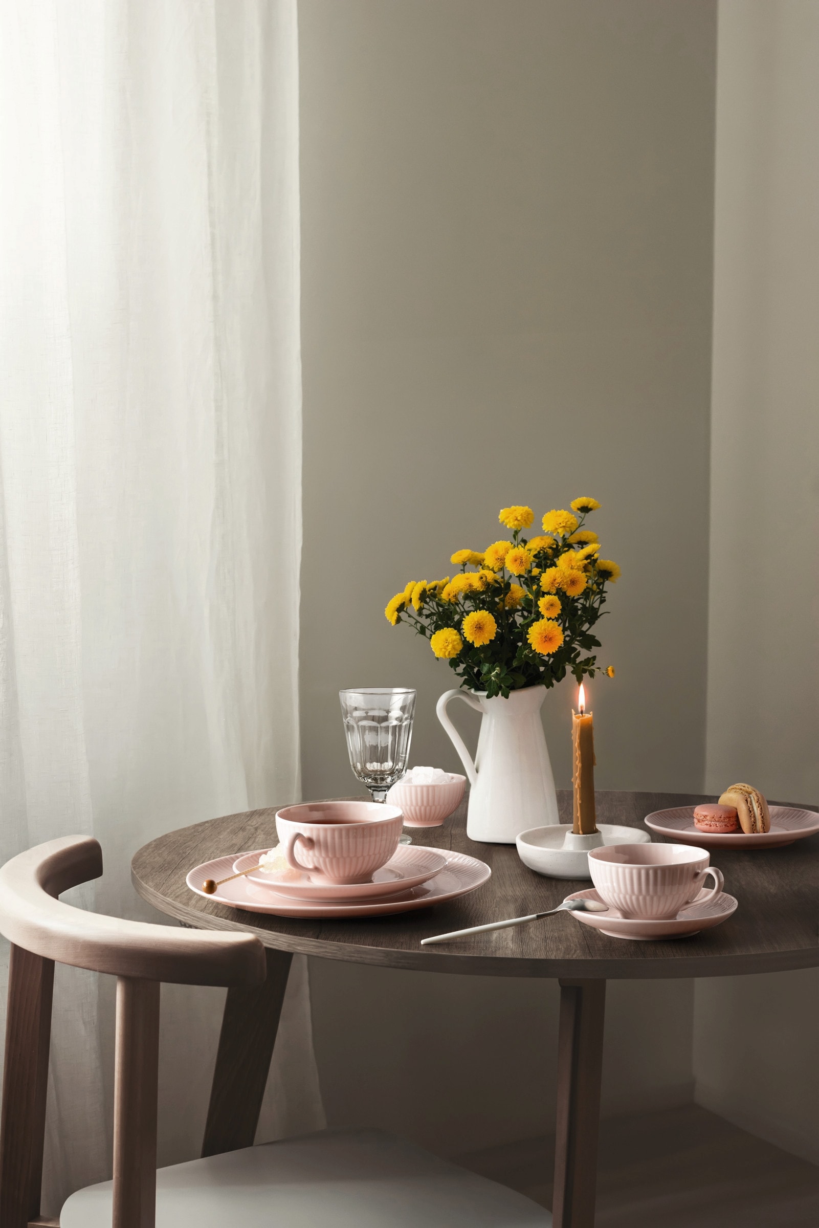 Seltmann Weiden Teeservice »Geschirr-Set, 18 Teile, Amina, klein«, (Set, 18 tlg., 6x Teeobertasse, 6x Kombi-Untertasse, 6x Brotteller), Tassen, Untertassen, Teller, Made in Germany, 18 Teile, für 6 Personen