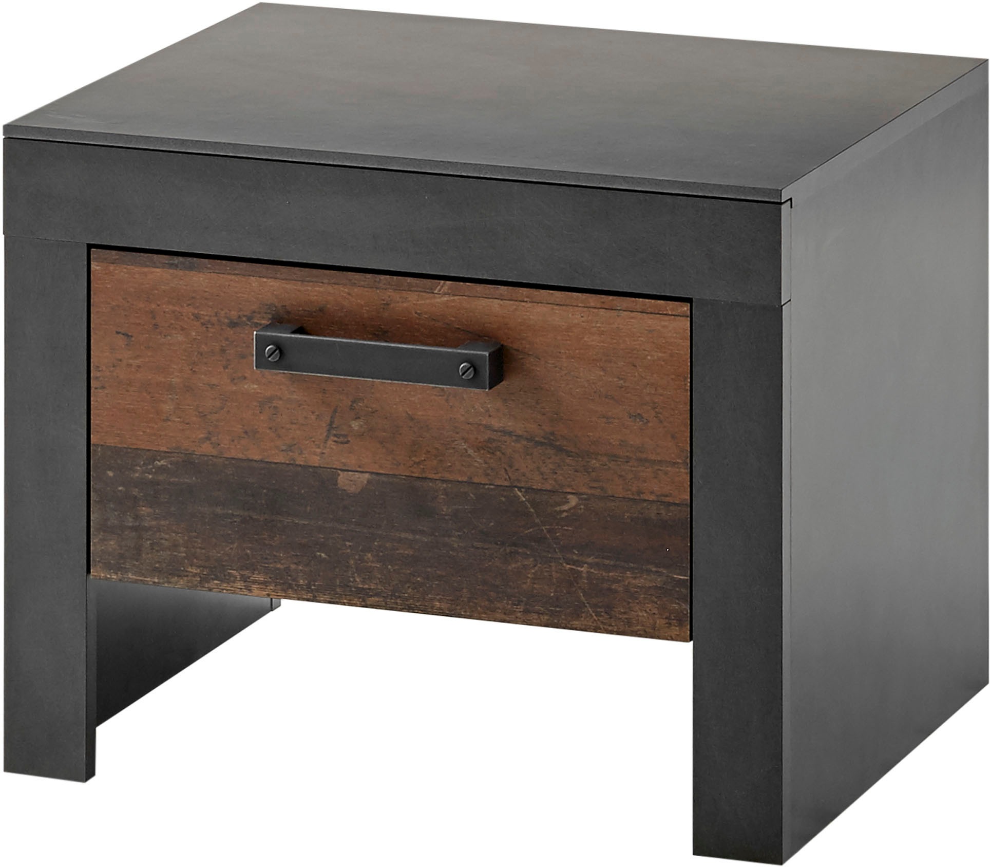 Home affaire Nachtkommode "BROOKLYN" in dekorativer Rahmenoptik günstig online kaufen