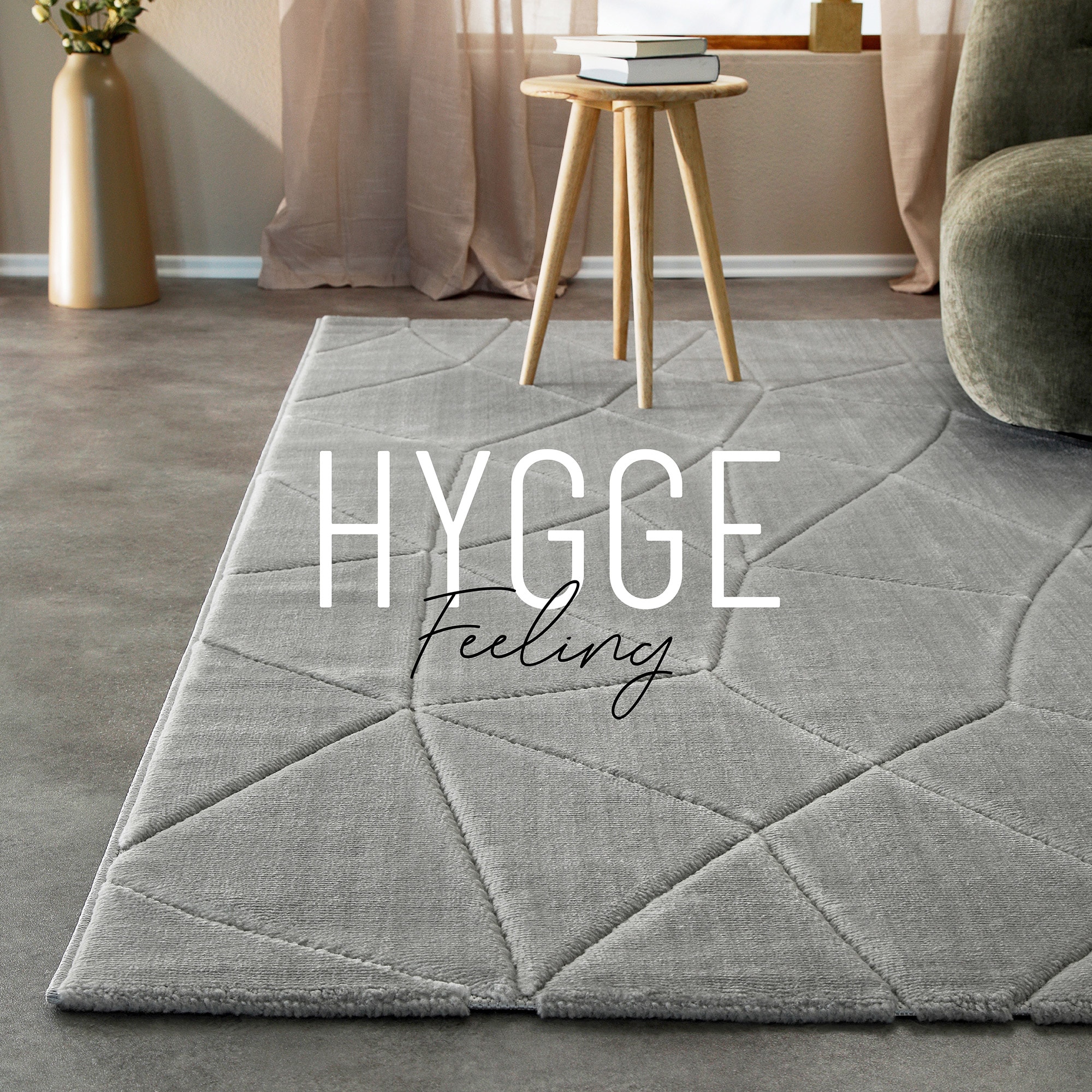Wecon home Teppich »Unplugged, auch in quadratischer Form«, rechteckig, 10 mm Höhe, Kurzflor, Hoch Tief Struktur, gewebt, Wohnzimmer, Schlafzimmer, modern