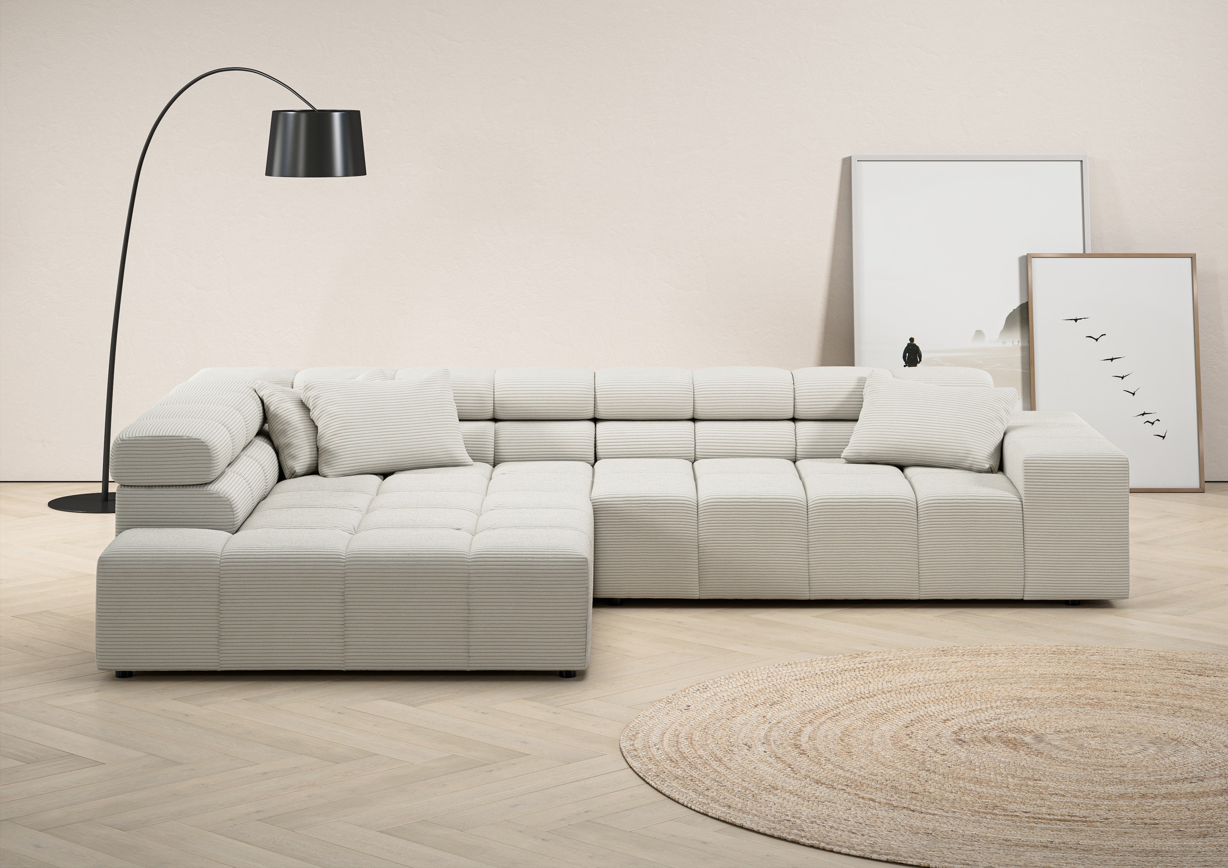 INOSIGN Ecksofa »Ancona incl. Kopfteilverstellung, OTTOs Choice, Breite 319 günstig online kaufen