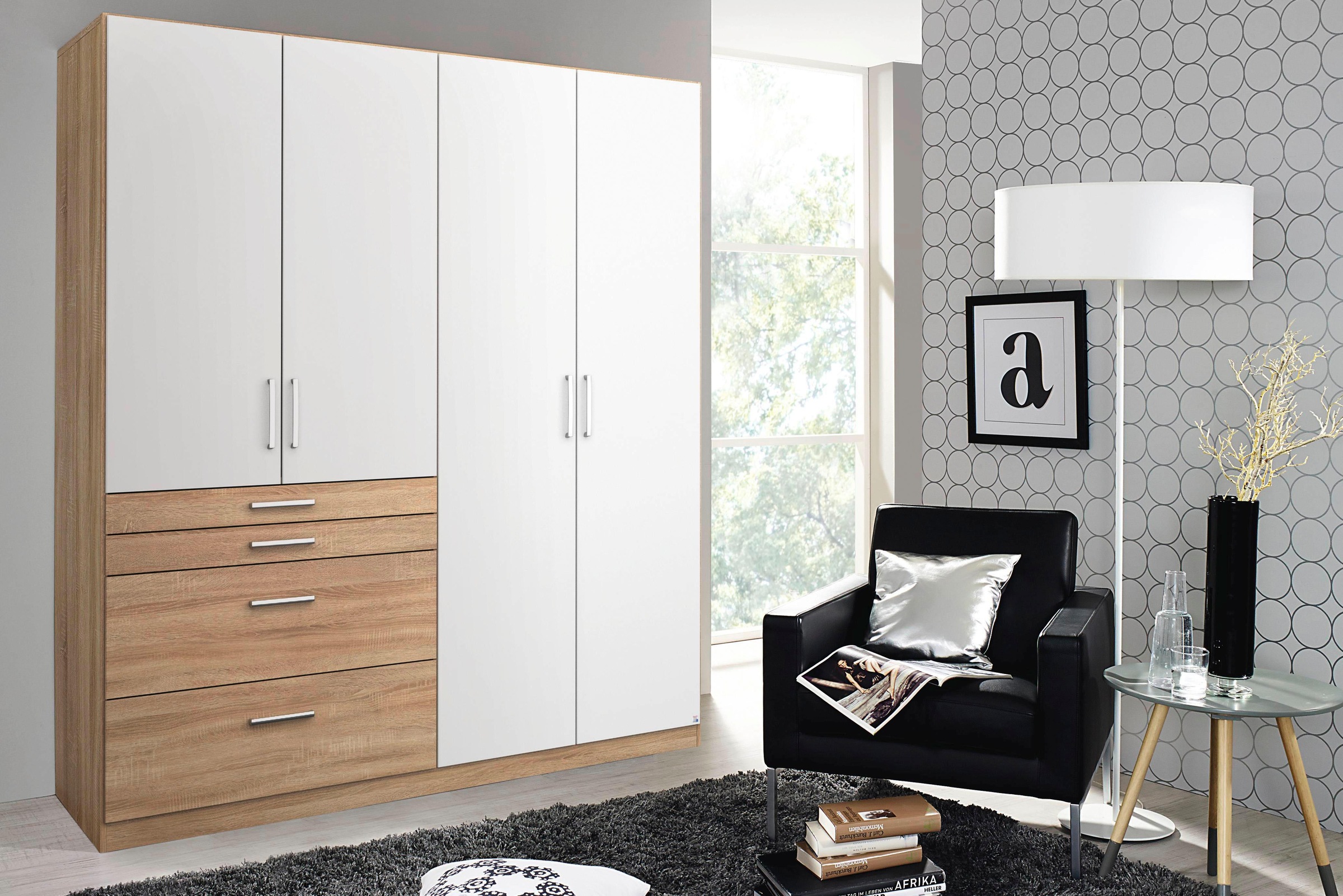 rauch Kleiderschrank »Harburg Drehtürenschrank Schlafzimmerschrank mit viel Stauraum«, Bestseller Schrank Garderobe im Schlafzimmer