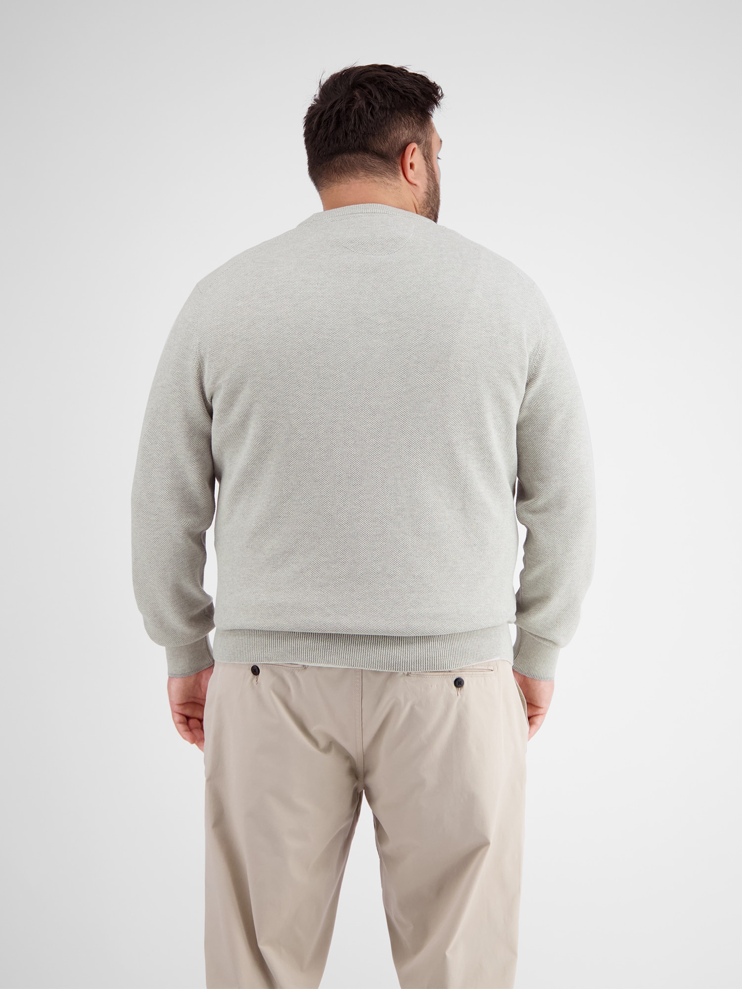 LERROS Strickpullover »LERROS Strickpullover, gerippt«