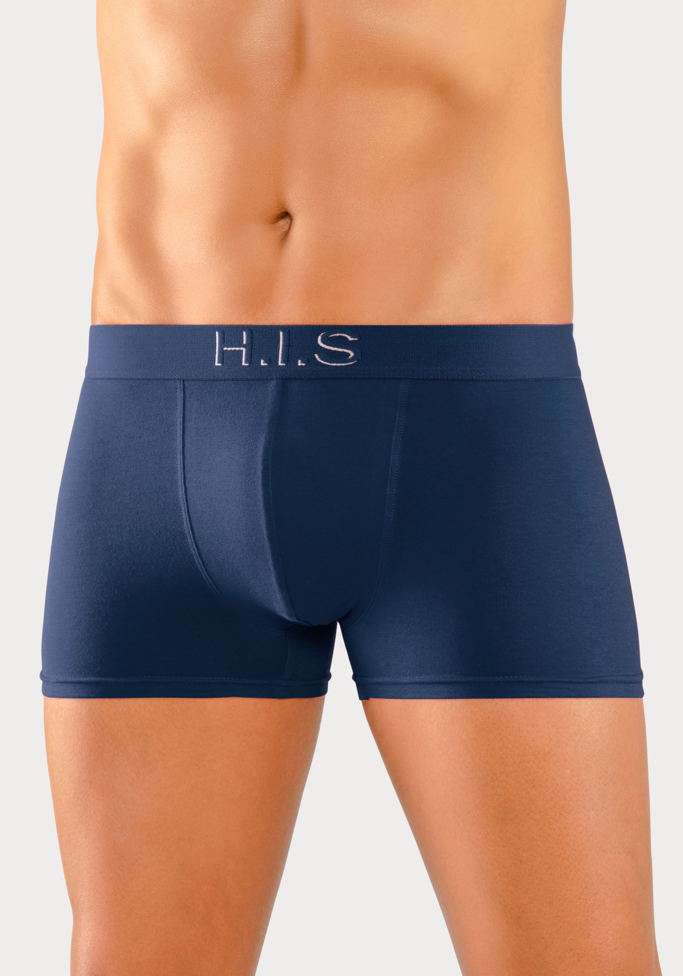 H.I.S Boxer »Boxershorts für Herren« Packung, 5 Stk. Logo Webbund mit 3D Effekt