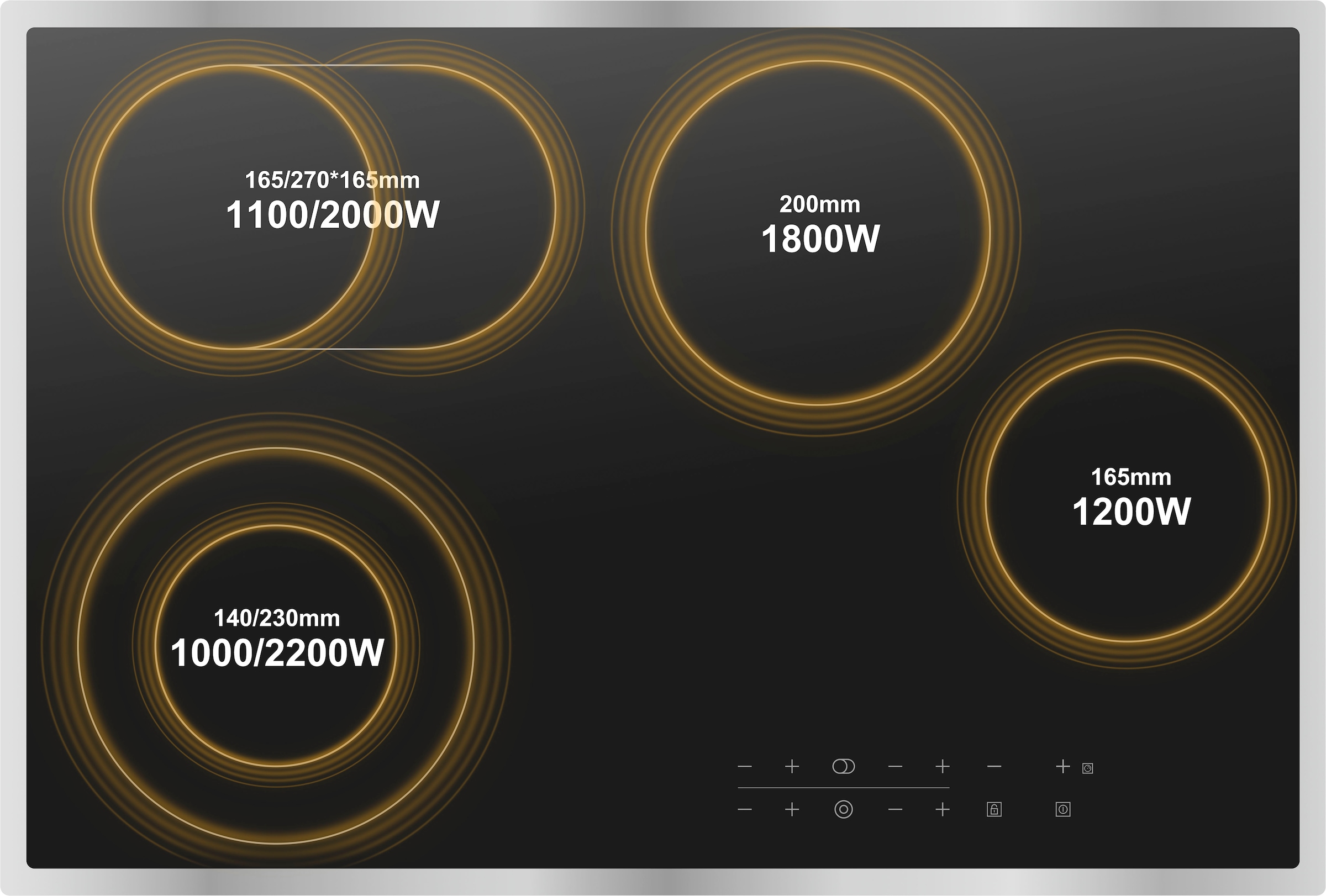 Hanseatic Elektro-Kochfeld »HC67778TS«