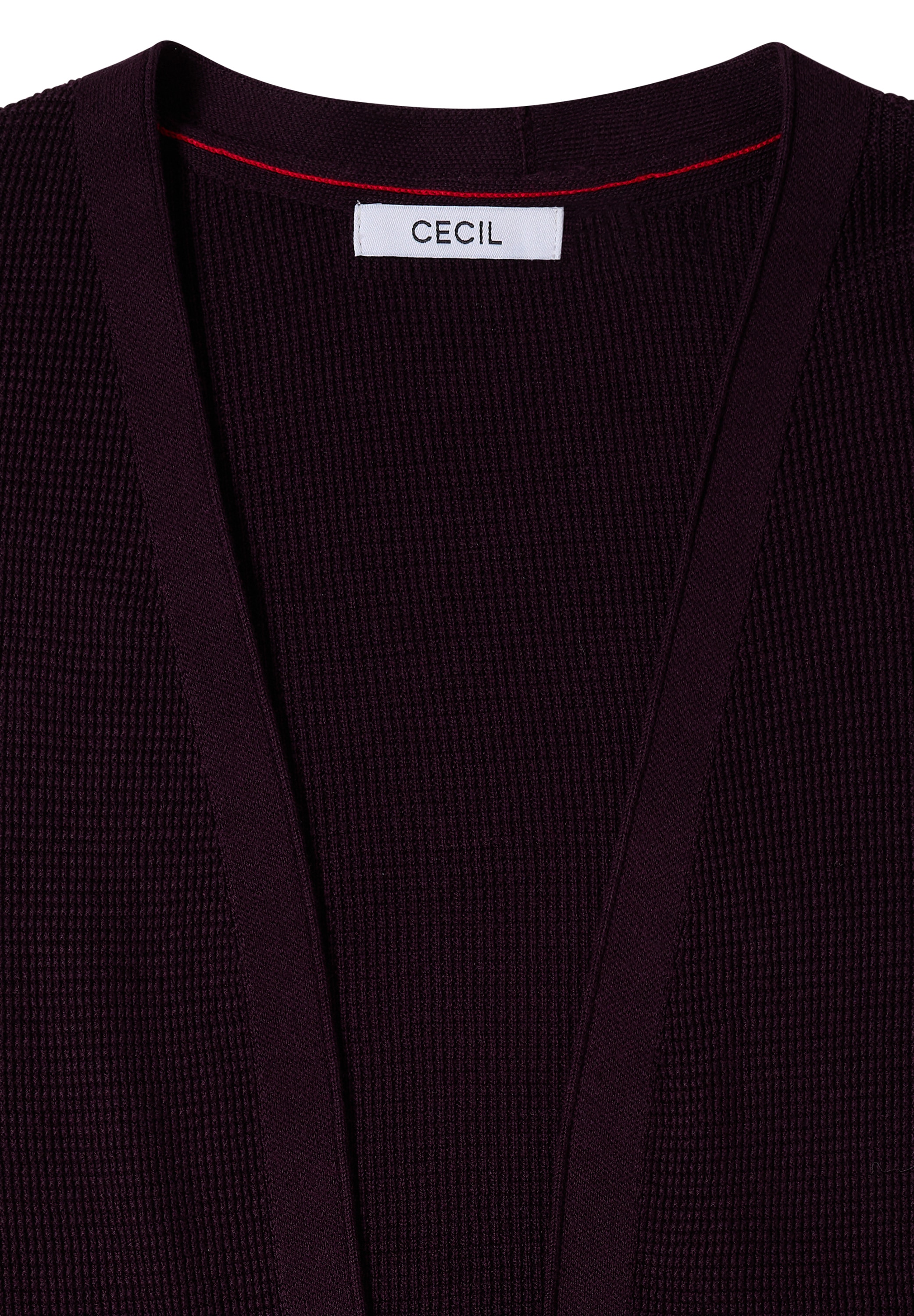 Cecil Longstrickjacke Waffelstrukturmuster