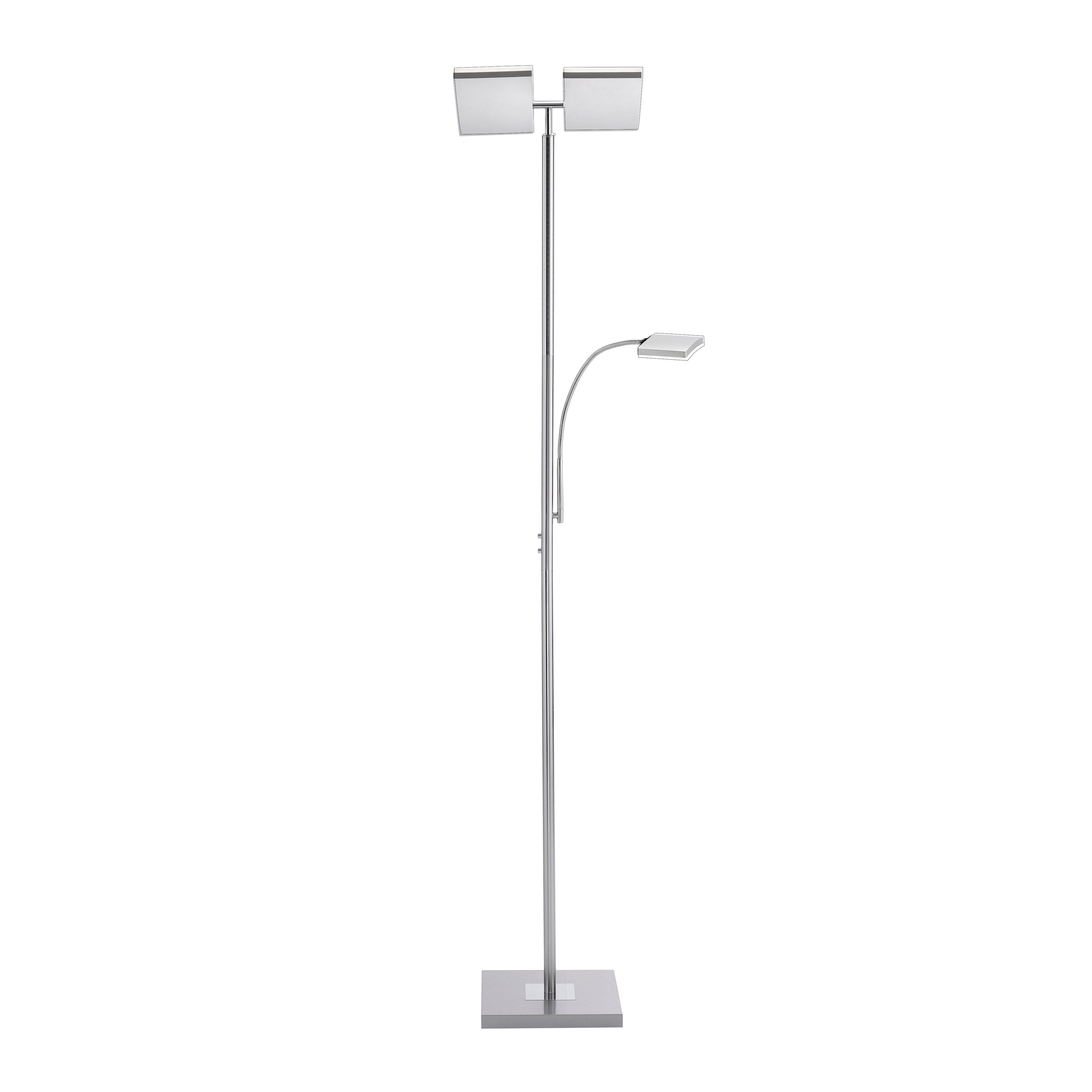 JUST LIGHT Stehlampe »RUBEN«, 2 flammig-flammig, LED, dimmbar über Touchdimmer, Schalter, Touchschalter