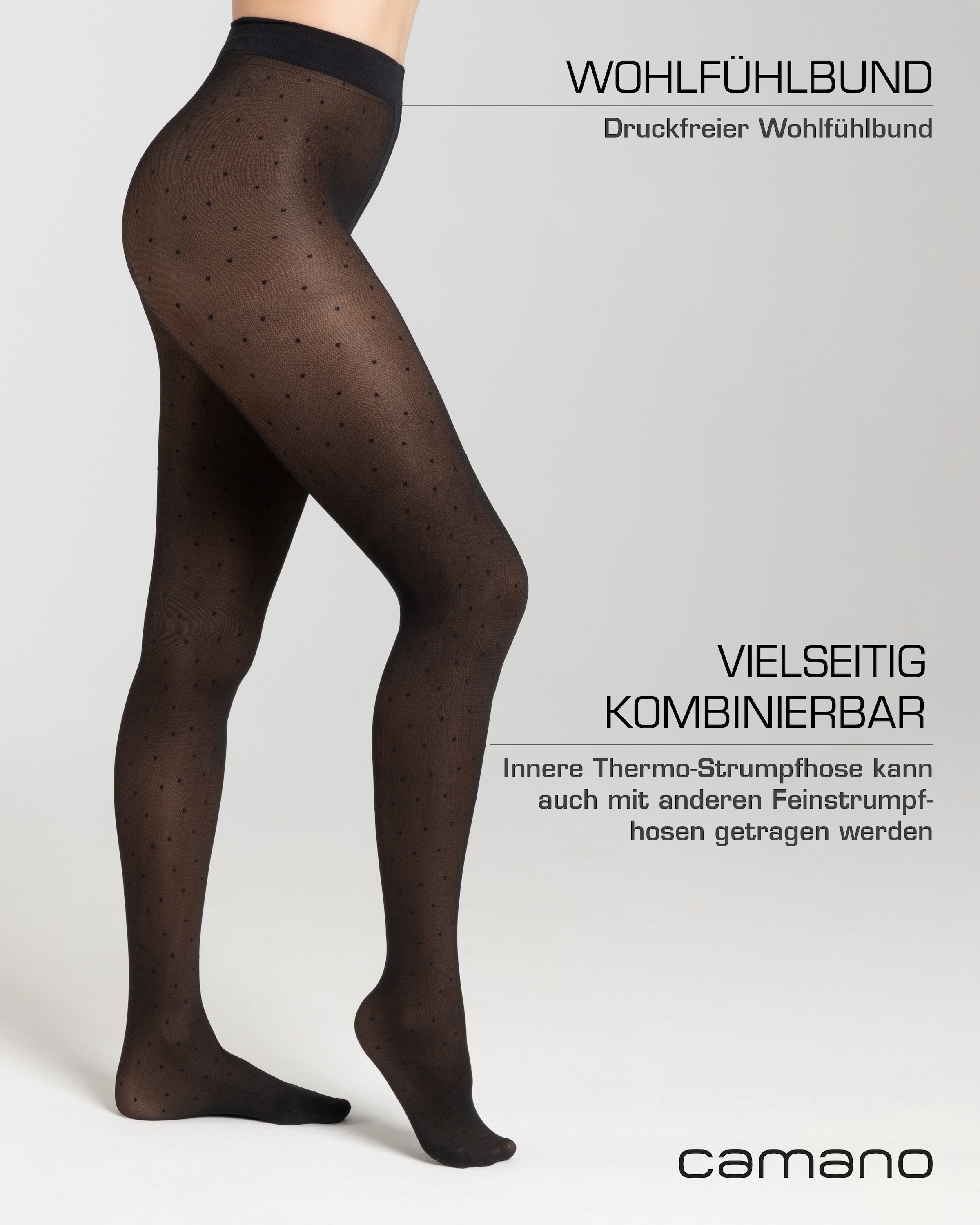 Camano Thermostrumpfhose »comfort« 80 Strumpfhosen mit transparenter 20 DEN Optik