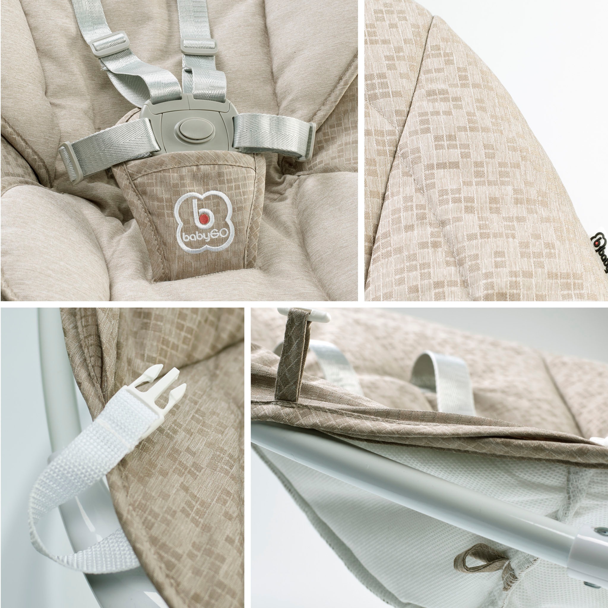 BabyGo Babywippe »Swing«, bis 9 kg, mit Fernbedienung, Musik, Schaukelfunktion