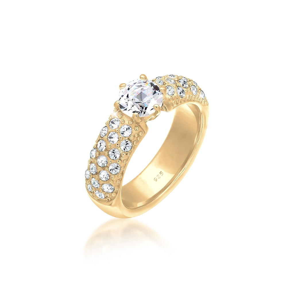 Elli Premium Verlobungsring »Verlobungsring Kristalle 925 Silber«