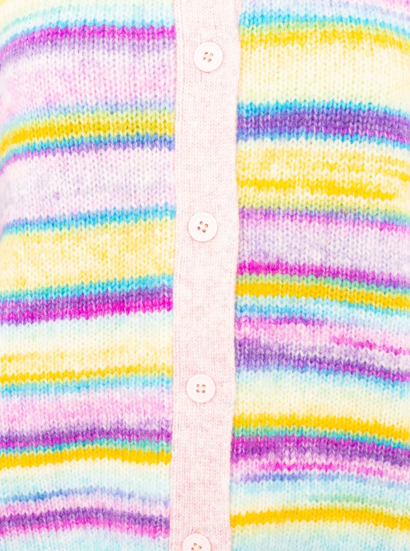 Zwillingsherz Strickjacke »"Kleine Streifen"« mit Knöpfen und Wollanteil