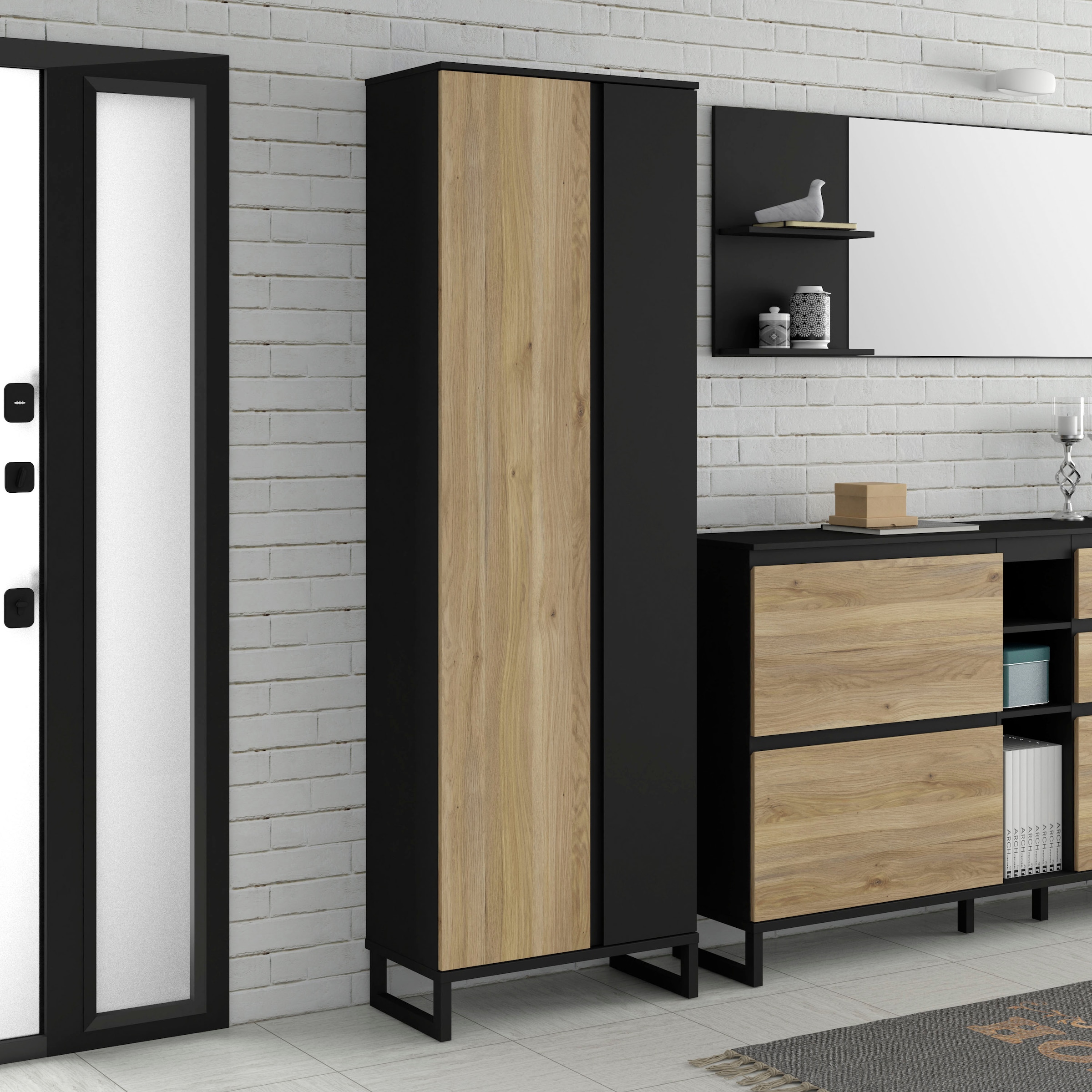 FORTE Garderobenschrank »Quayle«, Stauraumschrank, Höhe 201,7cm