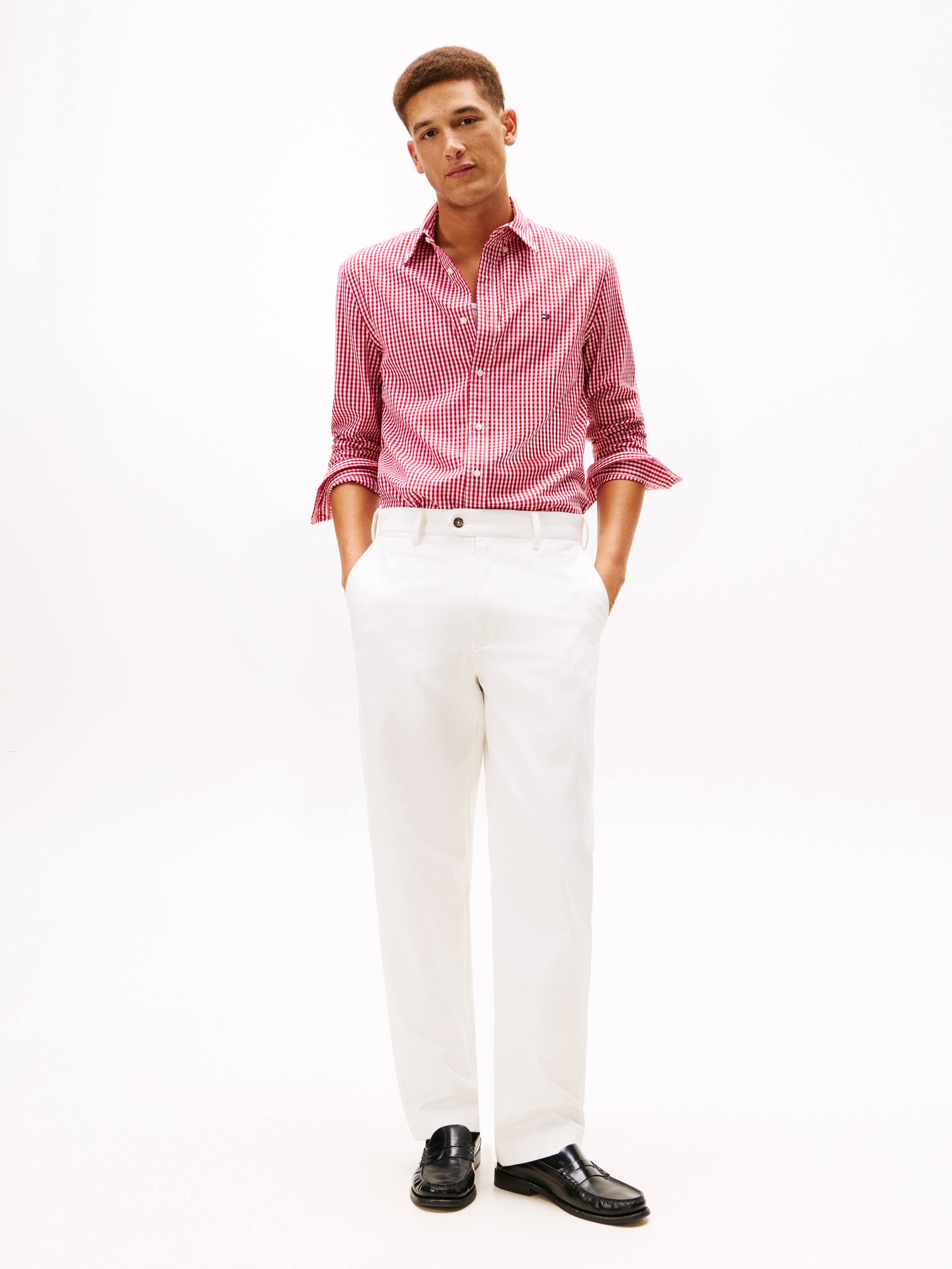 Tommy Hilfiger Langarmhemd »FLEX POPLIN BIG GINGHAM«