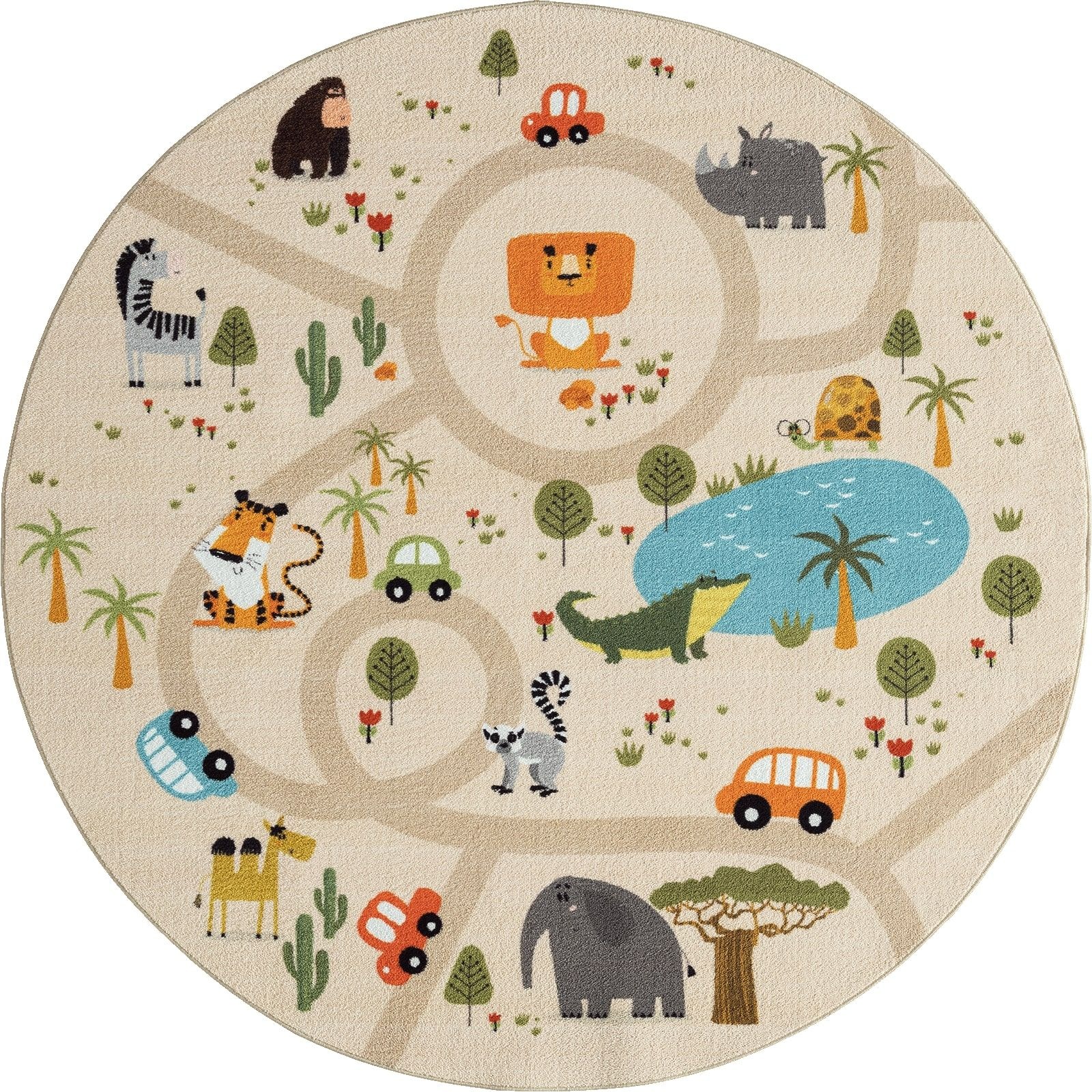 the carpet Teppich »Happy Life«, rund, 4 mm Höhe, Life Kinderzimmer Teppich günstig online kaufen