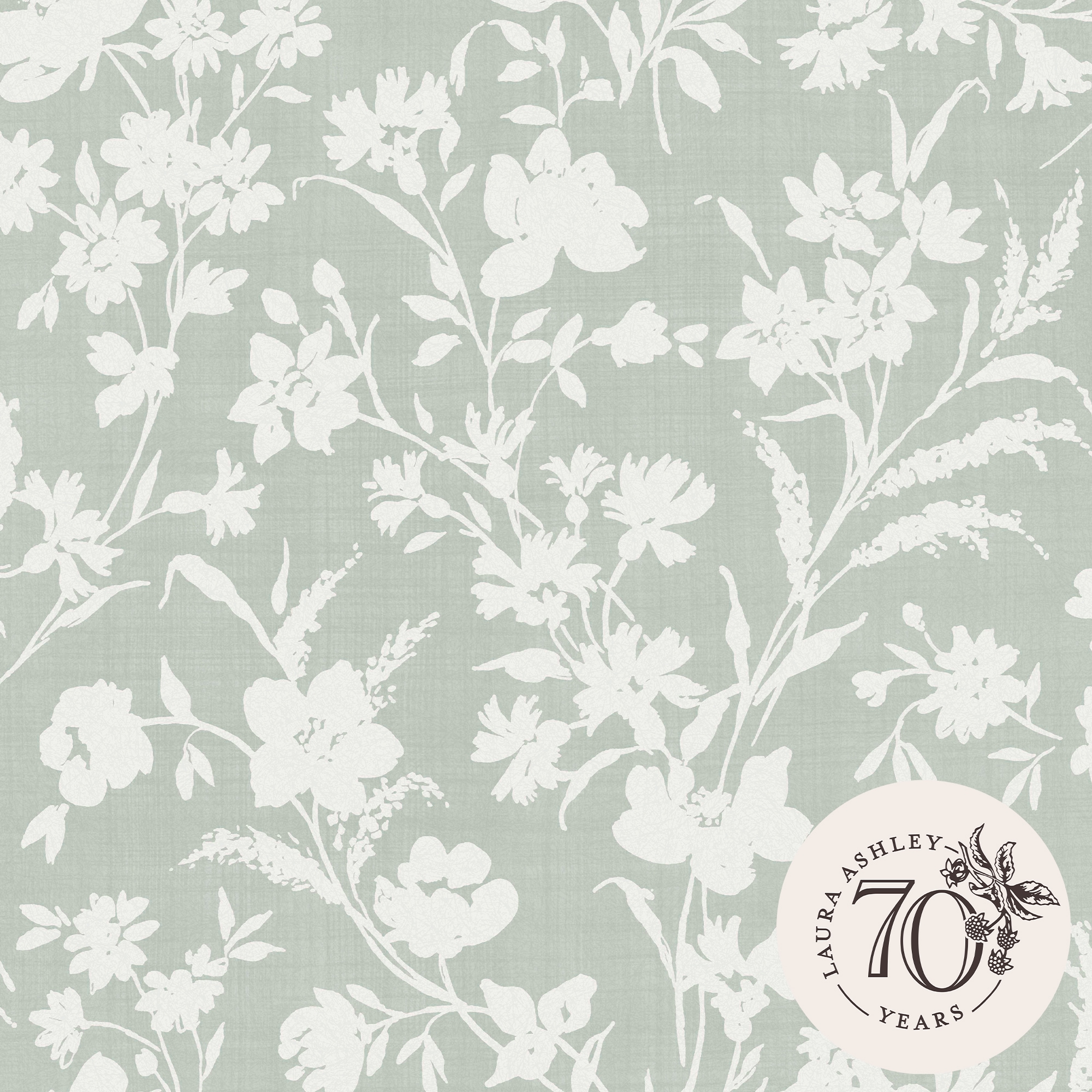 LAURA ASHLEY Vliestapete »Rye« floral texturiert 10mx52cm