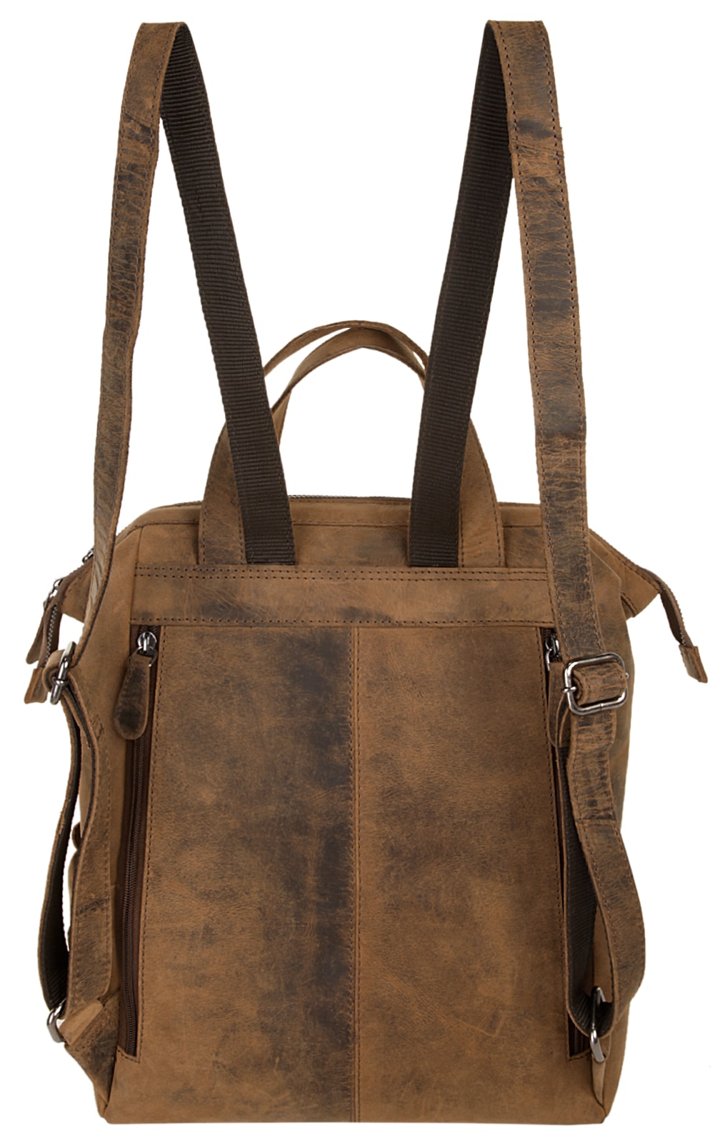 Bagan Laptoprucksack, echt Leder