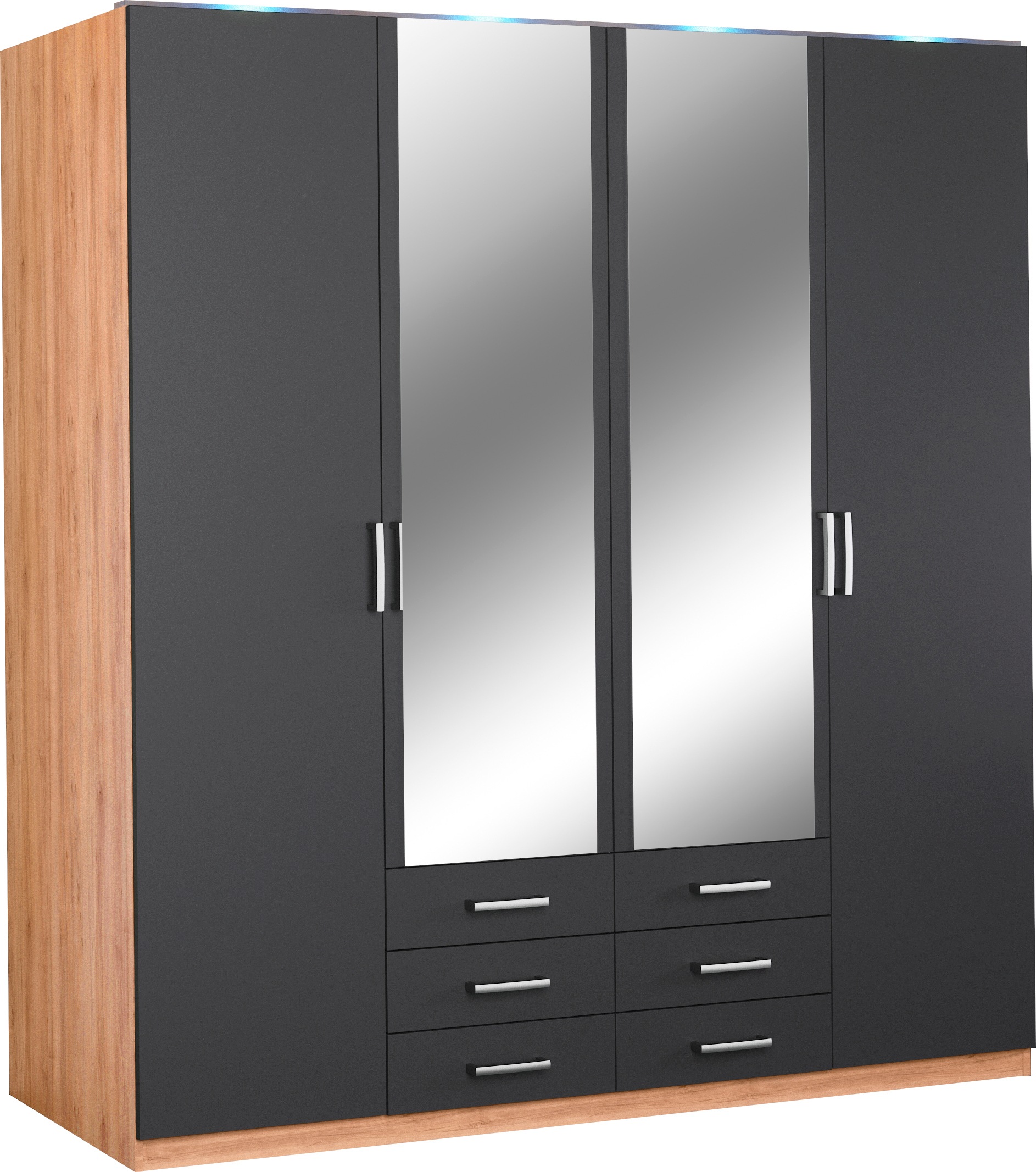 priess Kleiderschrank "Amsterdam", mit oder ohne LED-Beleuchtung günstig online kaufen