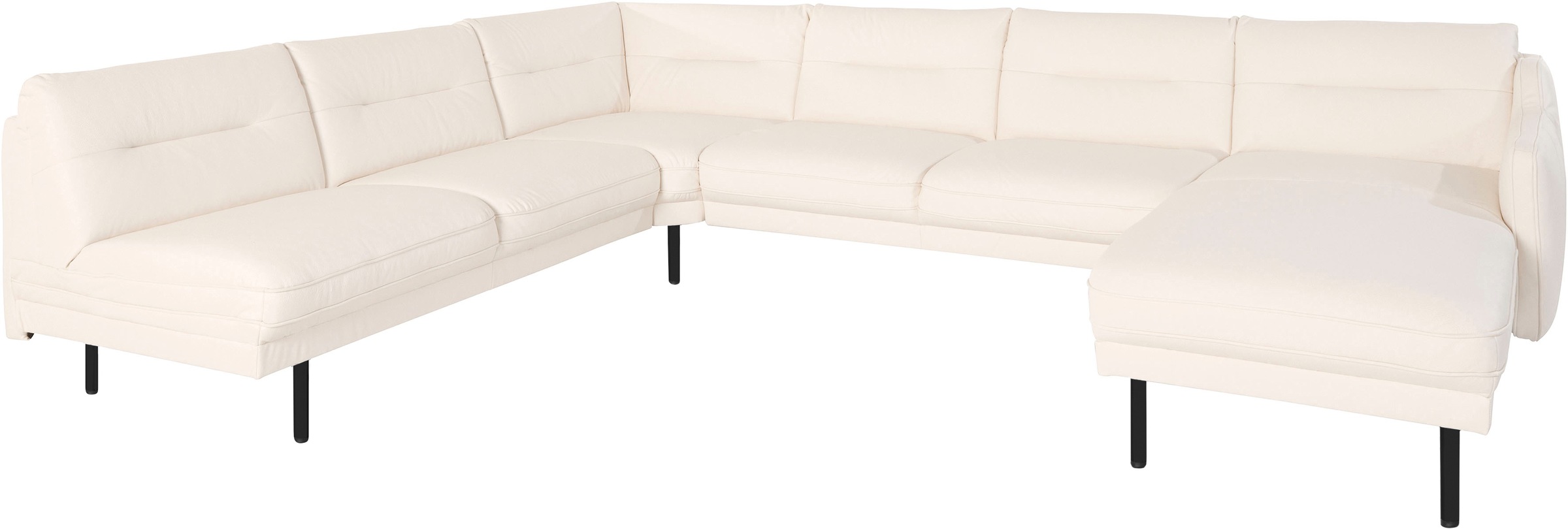 Home affaire Wohnlandschaft »Nordfyn U-Form« edles Design in 3 Bezugsqualit günstig online kaufen