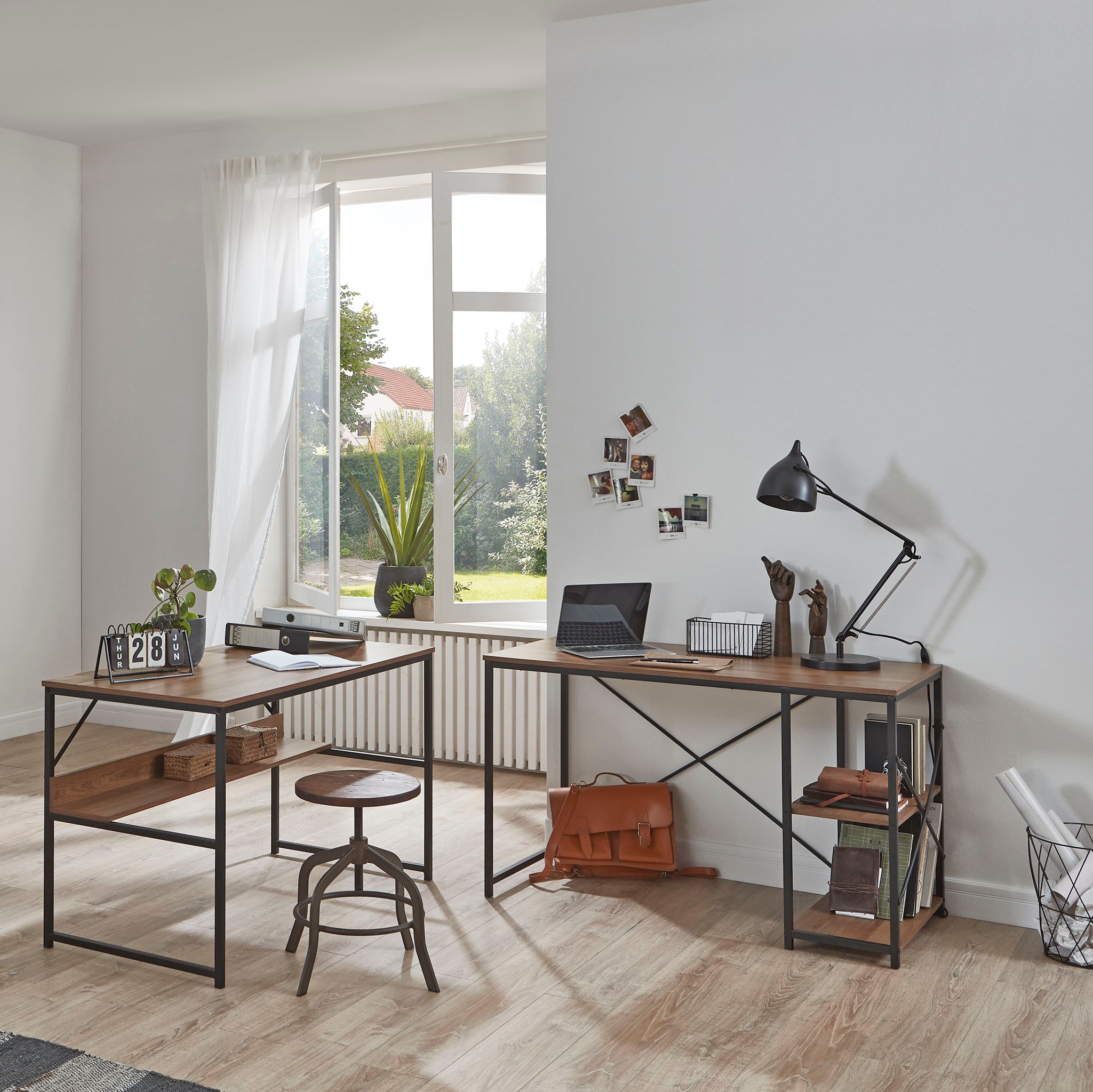 HAKU Schreibtisch »Arbeitstisch, Bürotisch« 1 Stk. tlg. rechteckig - aus Holzwerkstoff Braun B/T/H 120/60/74 cm