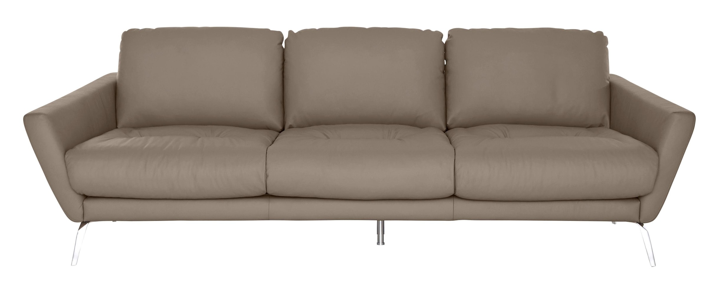 W.SCHILLIG Big-Sofa »softy«, mit dekorativer Heftung im Sitz, Füße Chrom glänzend