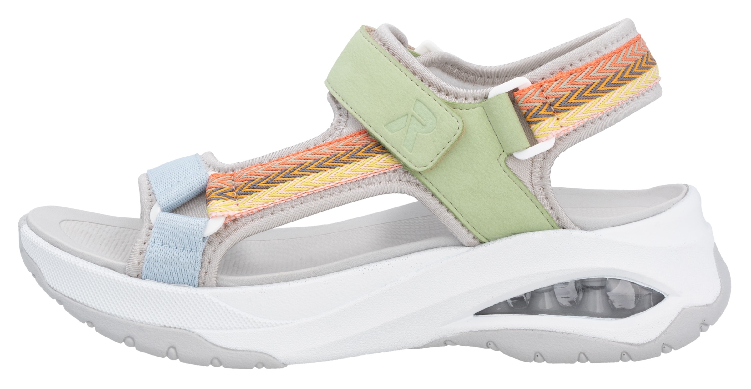 RIEKER Sport Trekkingsandale »Byron Bay vegan«, Outdoorsandale, Sommerschuh, Klettschuh mit RiekerAir Dämpfung