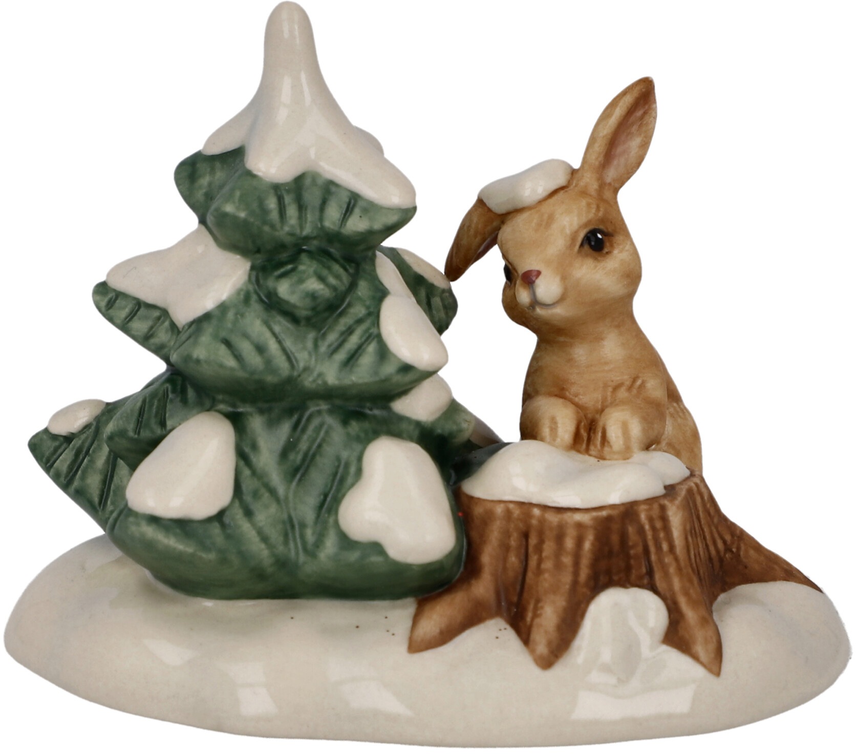 Goebel Sammelfigur »Winterwald, Weihnachtsdeko«, auf Figur Häschen Steingut, bestellen Drolliges Raten 
