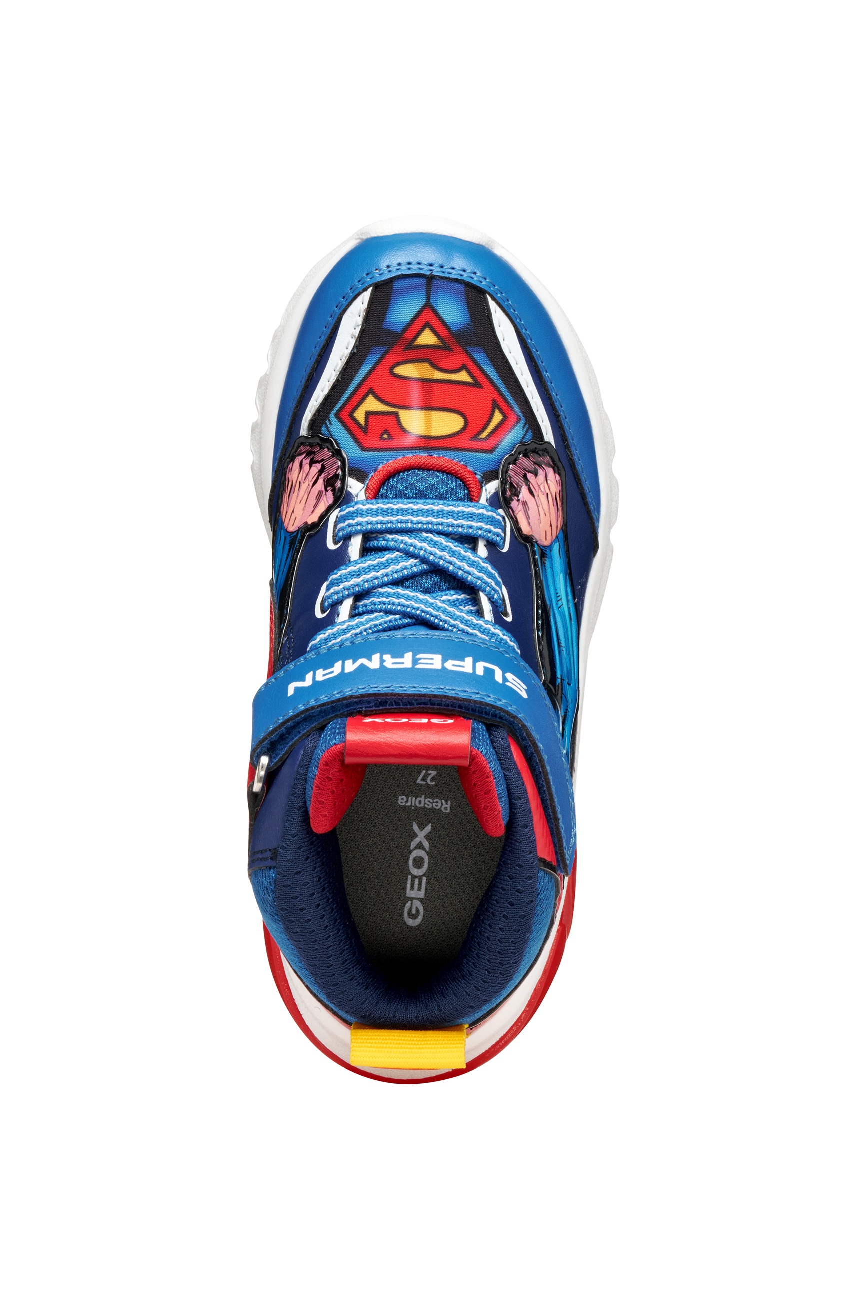 Geox Sneaker »J CIBERDRON BOY Blinkschuh«, Schnürboots, Blinkschuh mit cooler Blinkfunktion