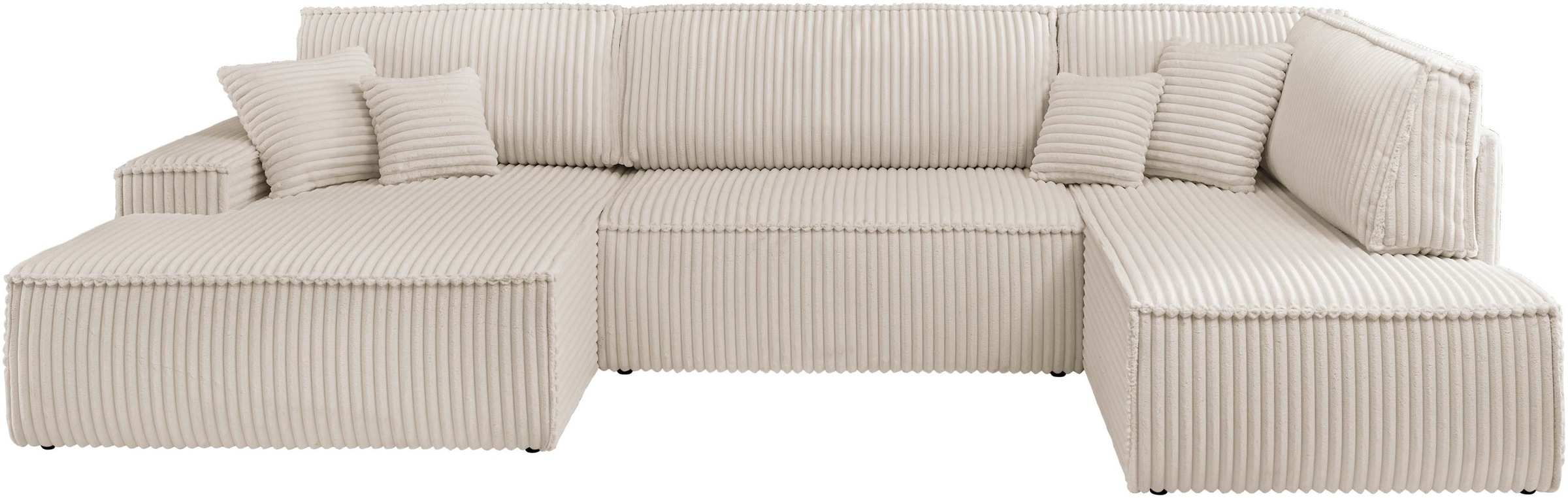 andas Wohnlandschaft »FINNLEY, U-Form XXL 329 cm, Schlafsofa, Schlaffunktio günstig online kaufen