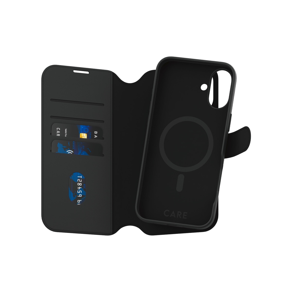 CARE by PanzerGlass Handyhülle »Case Feature Tango 2-in-1 Wallet Case Apple iPhone 16 Plus« Backcover, Schutzhülle, Handyschutzhülle, Case, Schutzcase, stoßfest