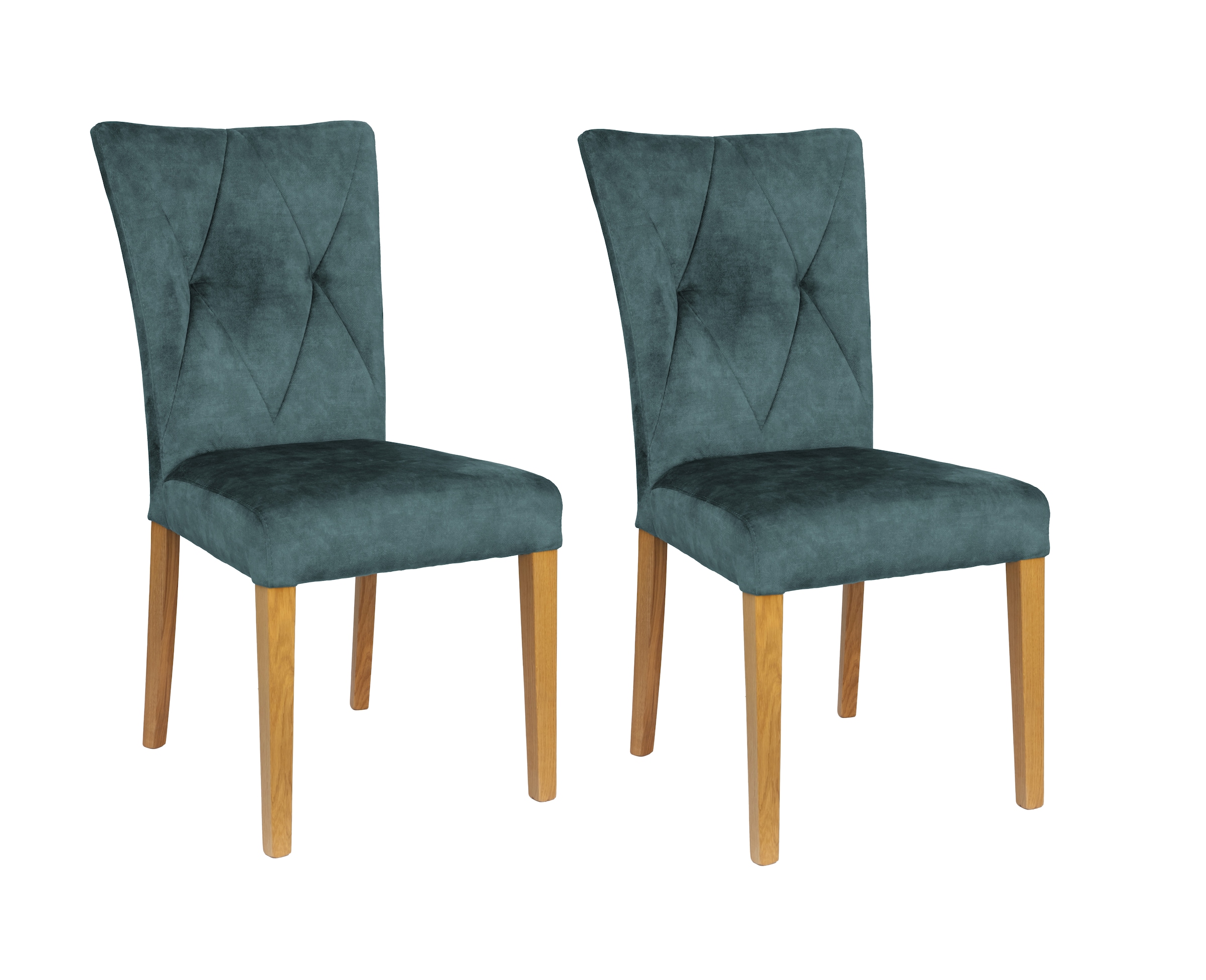 Home affaire 4-Fußstuhl »Diamond« (Set) 2 Stk.Sitz und Ruecken gepolstert günstig online kaufen