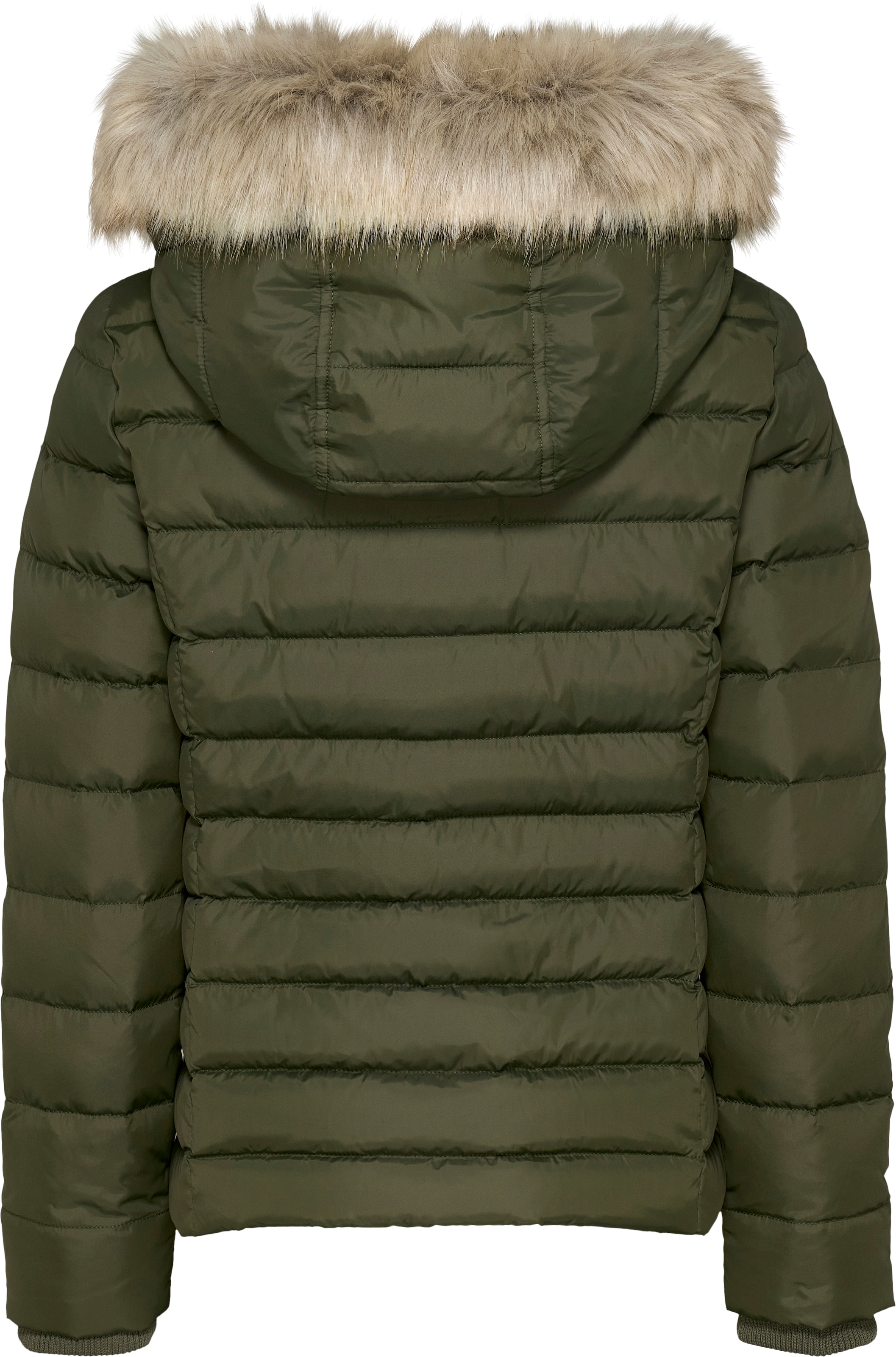 Tommy Jeans Steppjacke »TJW BASIC HOODED DOWN JACKET EXT«, mit Kapuze, mit Logostickerei