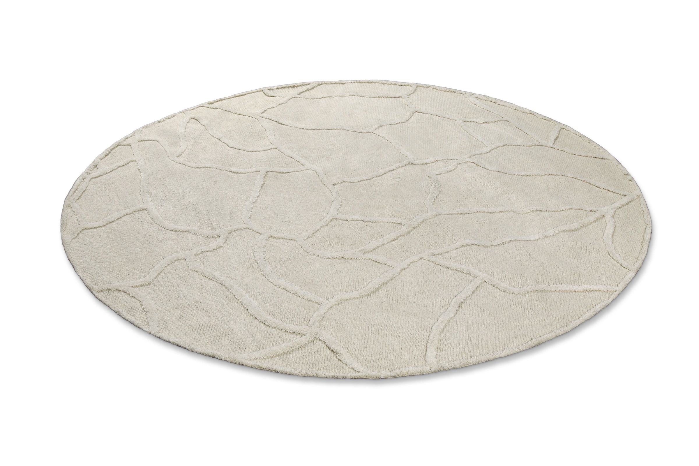Wecon home Teppich »Hamptons TWENTYSIX«, rund, 10 mm Höhe, Kurzflor, Wohnzimmer, Schlafzimmer, elegant, robust, Mosaik Design