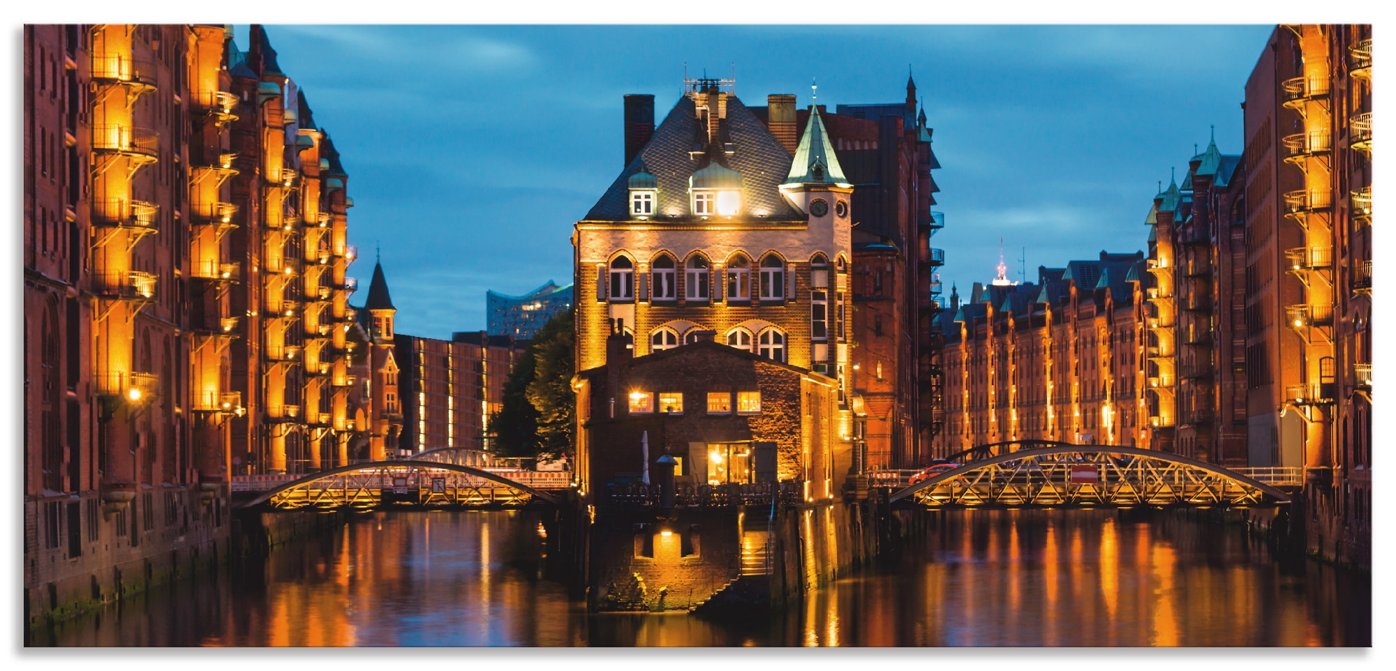 Artland Küchenrückwand "Teil der alten Speicherstadt in Hamburg", (1 tlg.), günstig online kaufen