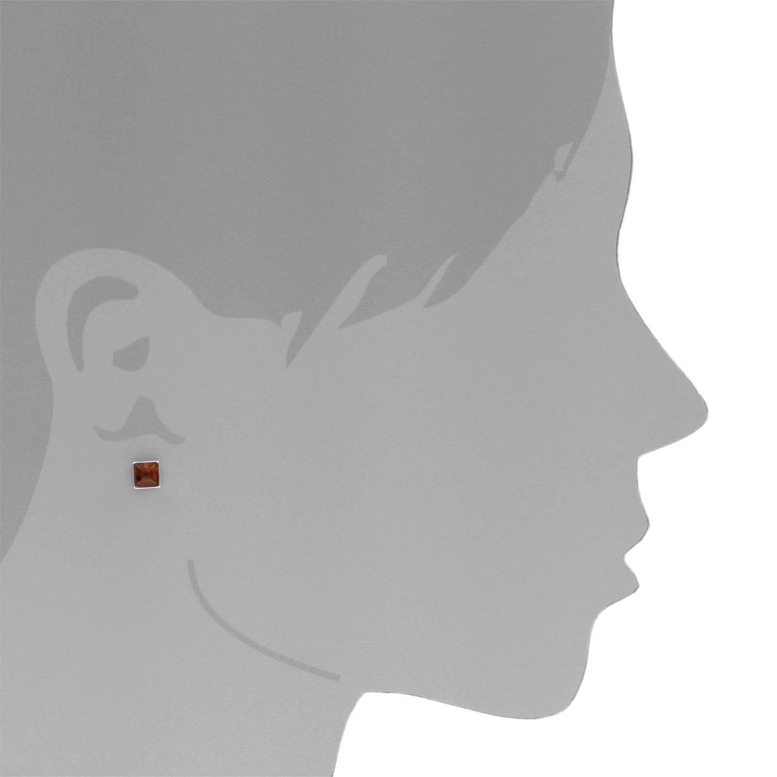 OSTSEE-SCHMUCK Paar Ohrstecker »Ostsee-Schmuck Ohrstecker Classic 6 x 6 mm«