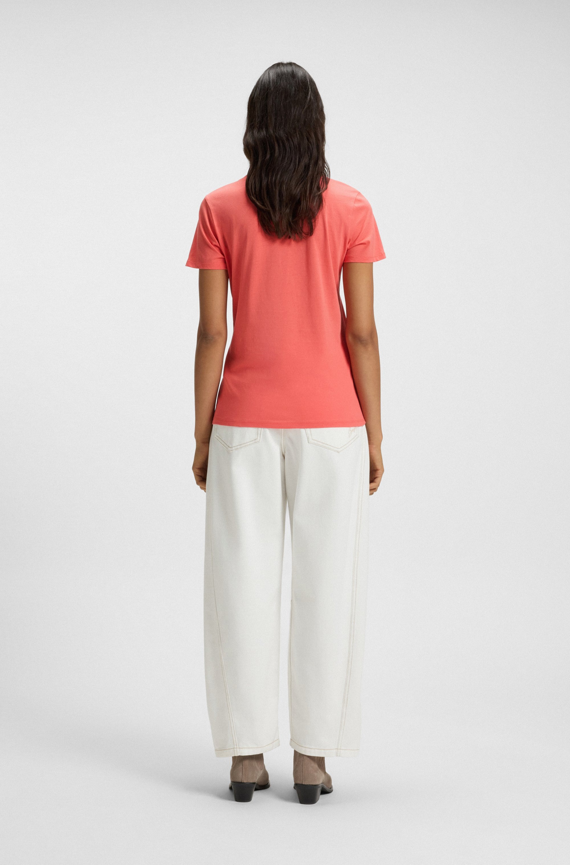 BOSS ORANGE T-Shirt »Elogo Premium Damenmode« mit BOSS-Schriftzug