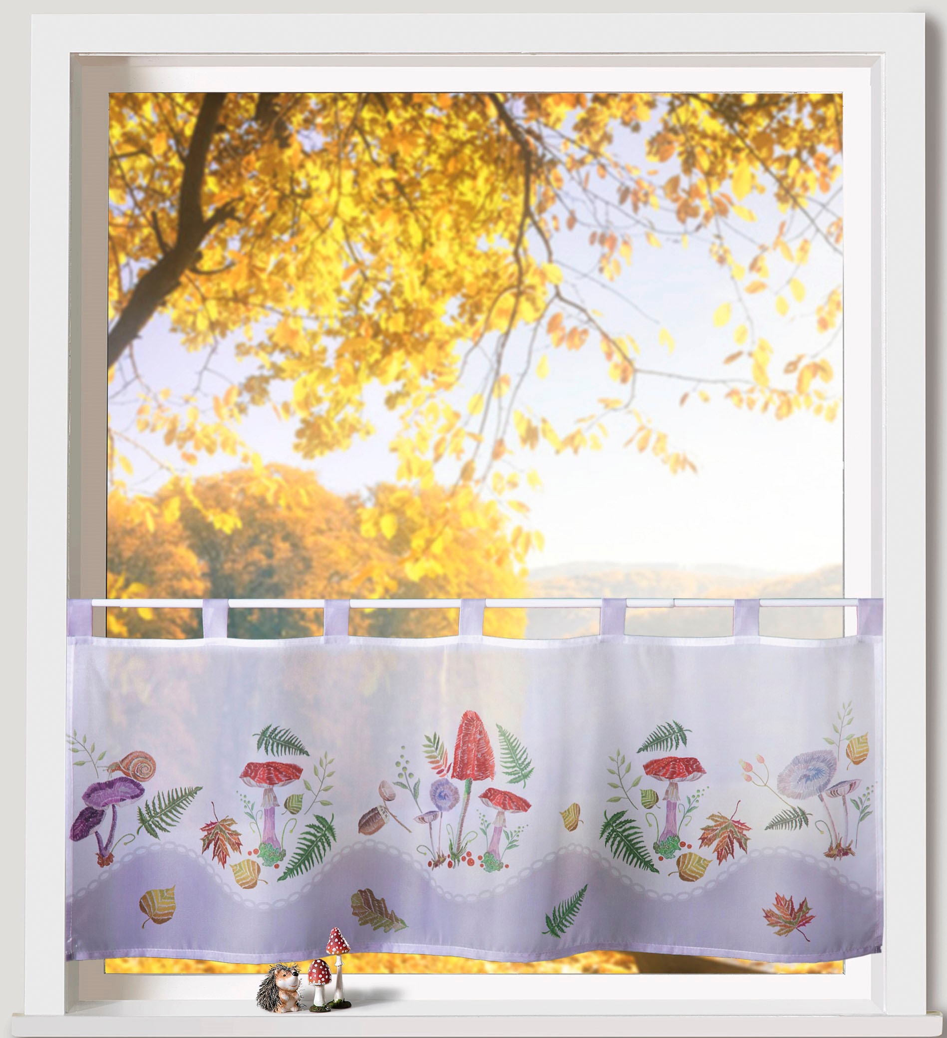 Weckbrodt Scheibengardine »Silvan« Schlaufen 1 Stk. tlg. Bistro, Voile, bed günstig online kaufen