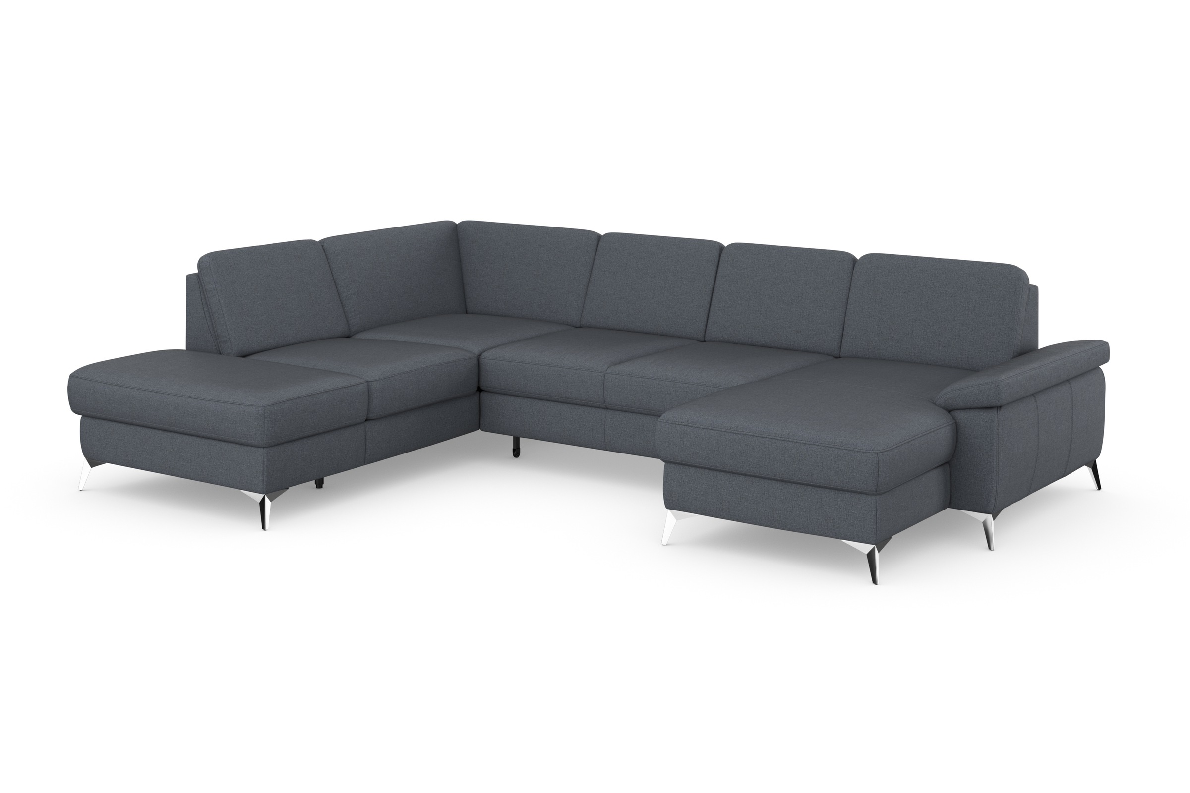 sit&more Wohnlandschaft »Padua U-Form«, inklusive Sitztiefenverstellung, Armteilfunktion und Federkern