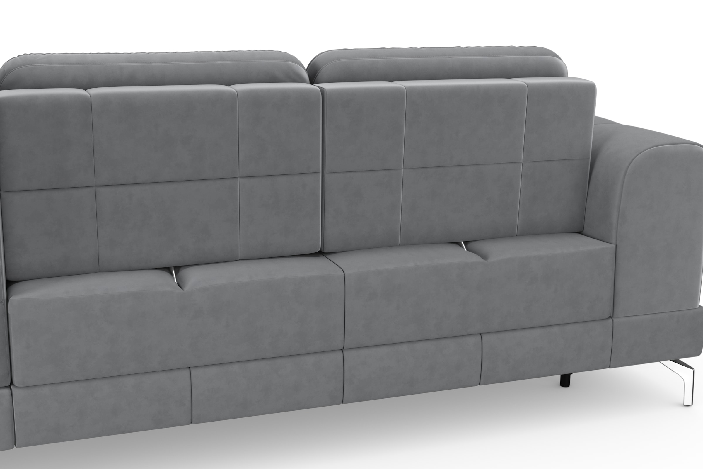 sit&more Ecksofa »Bendigo L-Form« inklusive Sitztiefenverstellung, Bodenfreiheit 12 cm, in 2 Fußfarben