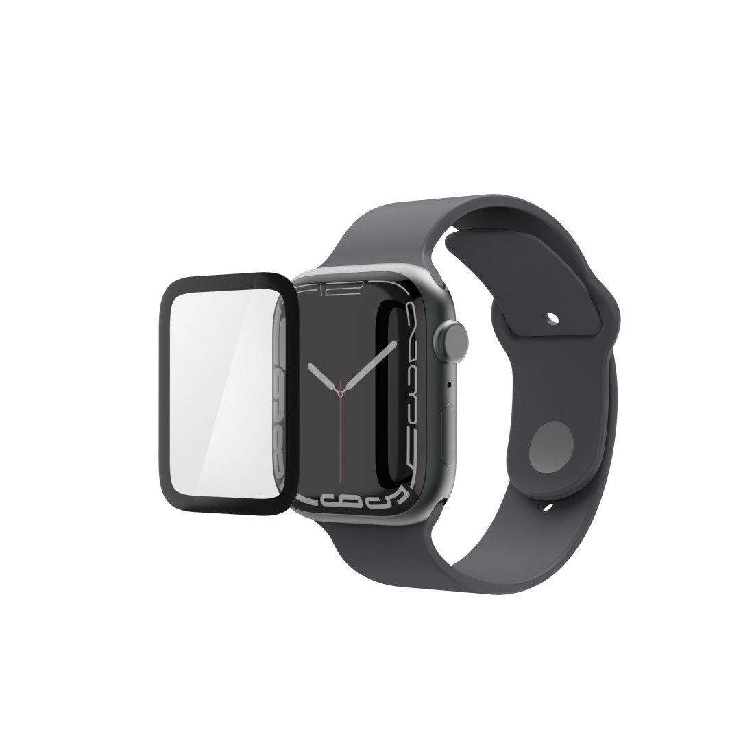 Hama Displayschutzfolie »Displayschutz Super Hybrid für Apple Watch 10, 42 mm, mit Montagehilfe«, für Apple Watch 10, robustes Material, kratzfest, stoßfest