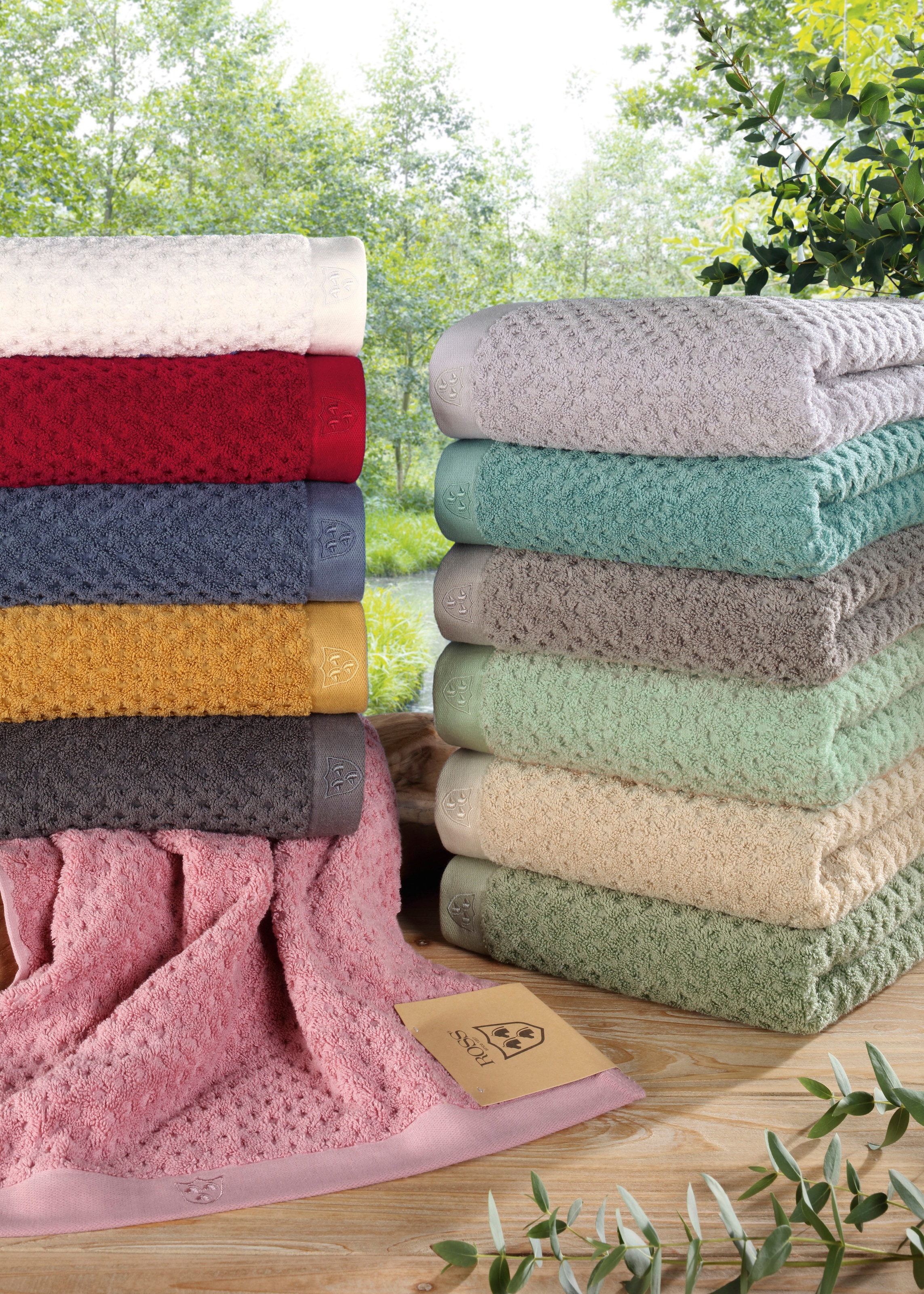 ROSS Handtücher »Harmony«, bequem und St.), schnell (2 Baumwolle bestellen % 100