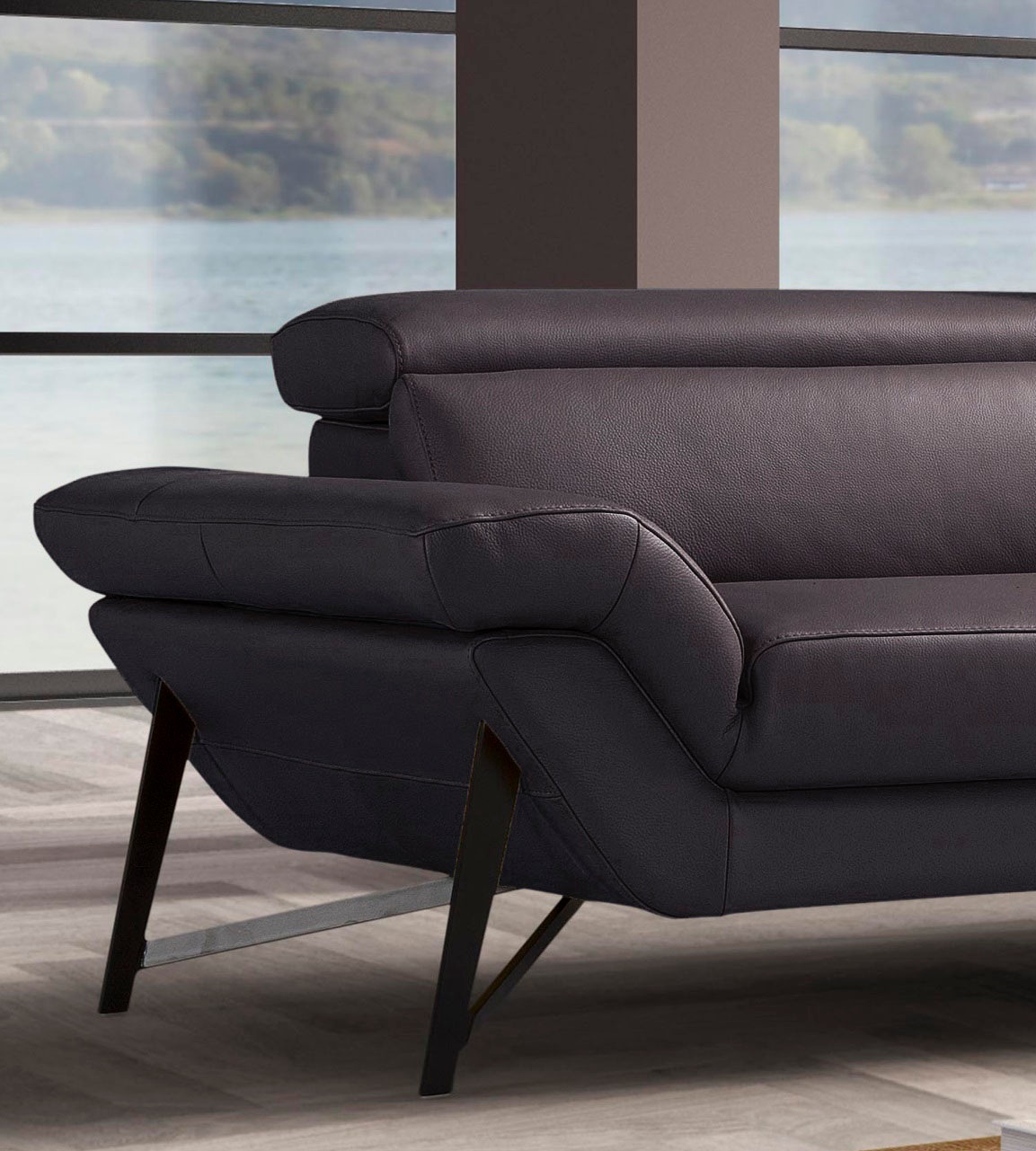 Egoitaliano 2,5-Sitzer »Narcisa, Designsofa, tolle Verarbeitungsdetails, hoher Sitzkomfort«, mit verstellbaren Kopfstützen