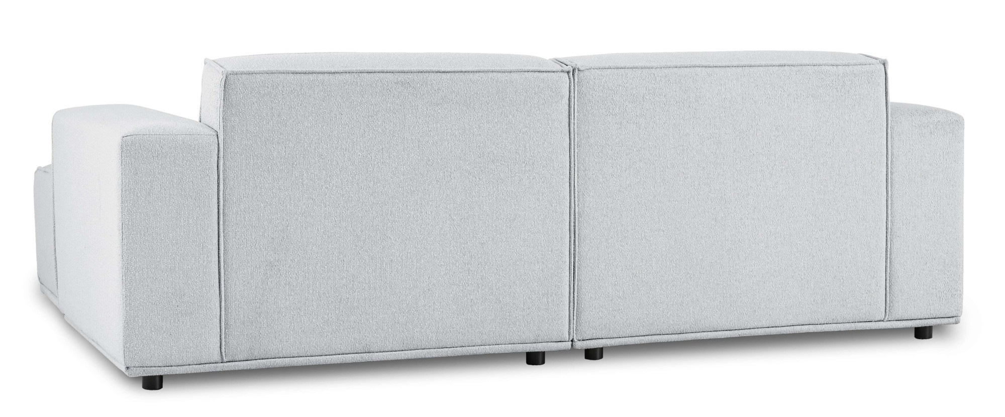 Home affaire Ecksofa »Avelin, 228 cm, L-Form, Chenille, Struktur-Boucle«, mit Wellenunterfederung, Kedernaht, bodentief, Skandi-Design